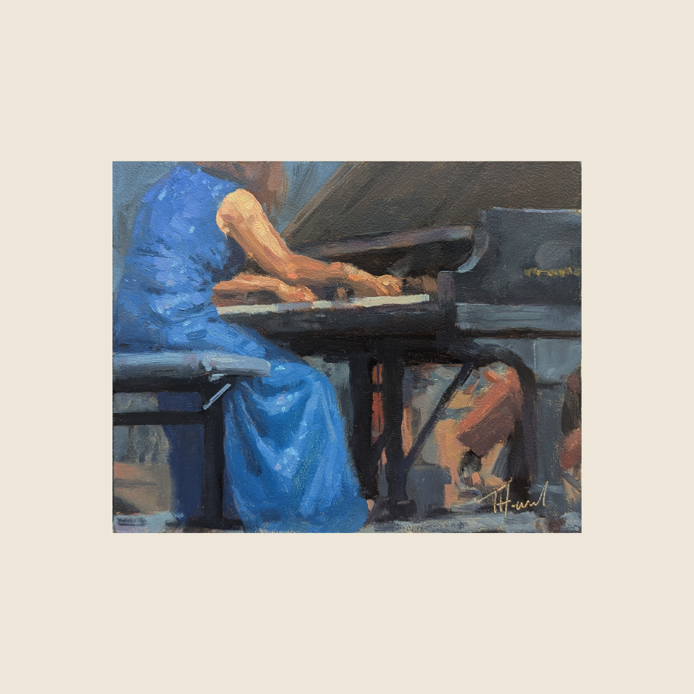 "Rhapsody in Blue" - Original Painting - New Beginnings Art Show