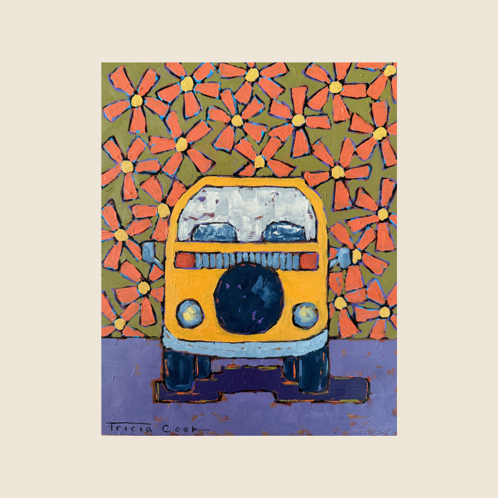 Road Trip Through A Field of Flowers - Original Art - In Color Art Show