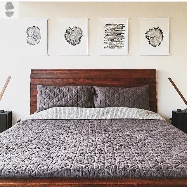 Utah Art, Tree Ring Print, Woodcut print, Woodworker, Ski Art, Snowbird, Wood Slice wall art - 18x24 print