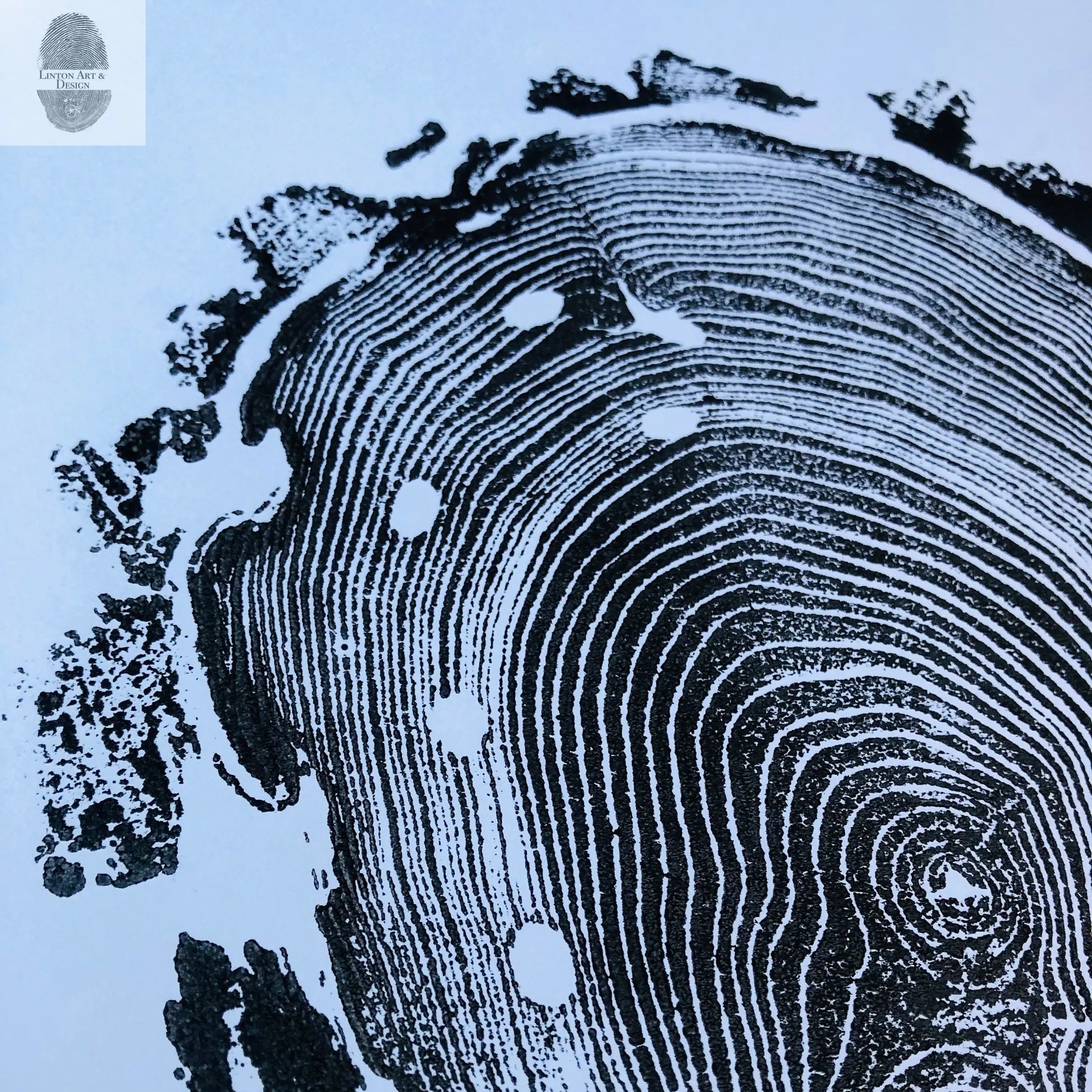 Walden Pond Massachusetts Tree Ring Print - 18x24 print - Signed Original