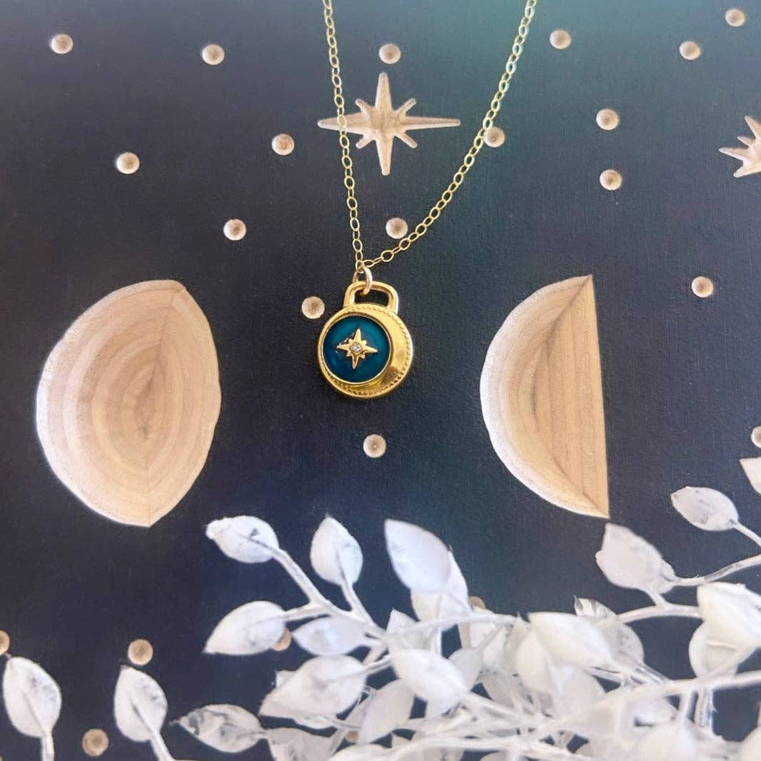 Pulsar Star Coin Necklace
