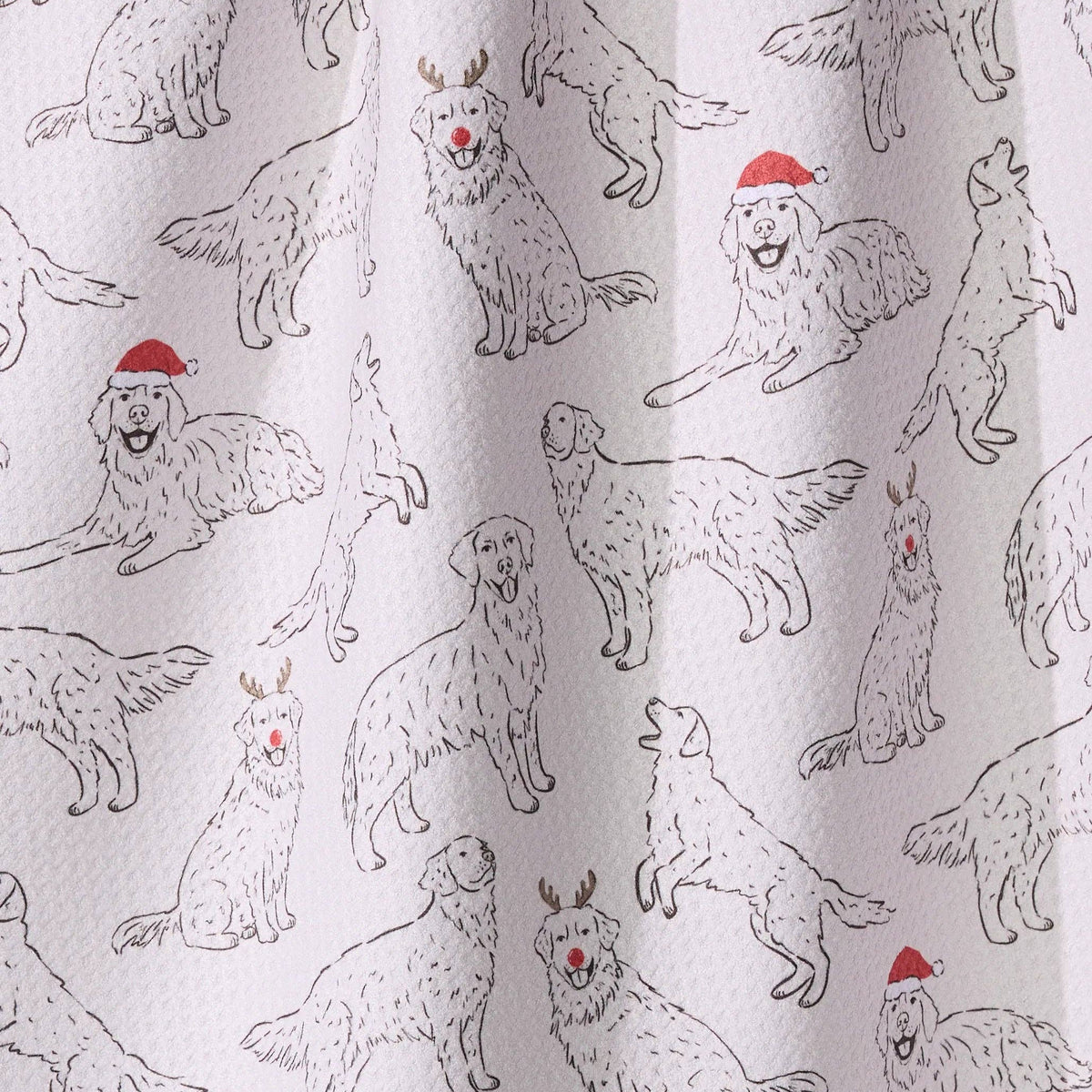 Festive Goldens Tea Towel