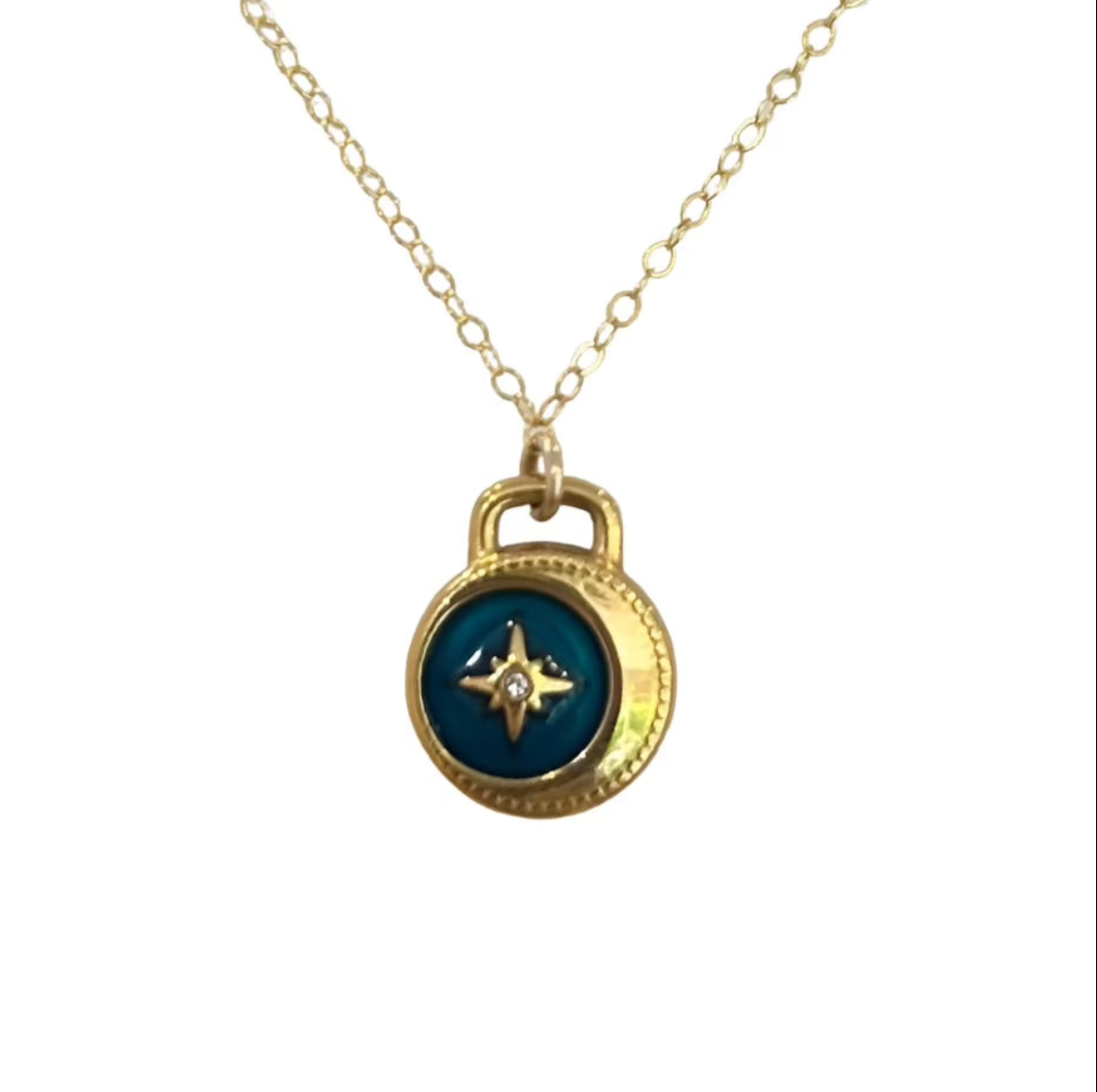 Pulsar Star Coin Necklace