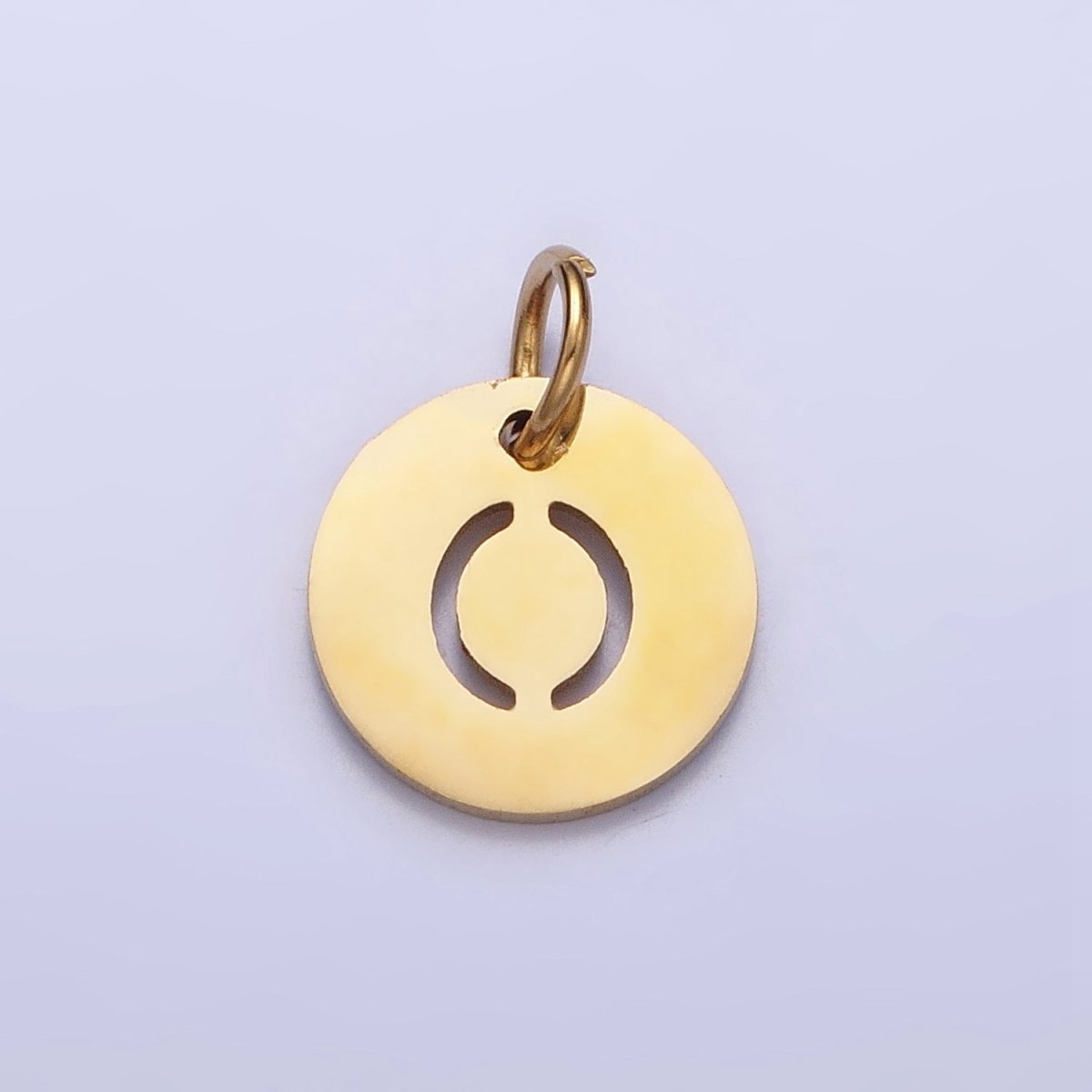 Round Initial Cut-out Charm