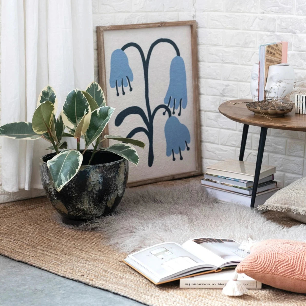 Add a touch of whimsy and charm to your walls with our Wood Framed Glass & Textured Paper Wall Décor featuring delicate flowers. The perfect statement piece for any room, this unique decoration brings together the beauty of nature and the warmth of wood in one stunning piece. 19-3/4"W x 27-1/2"H