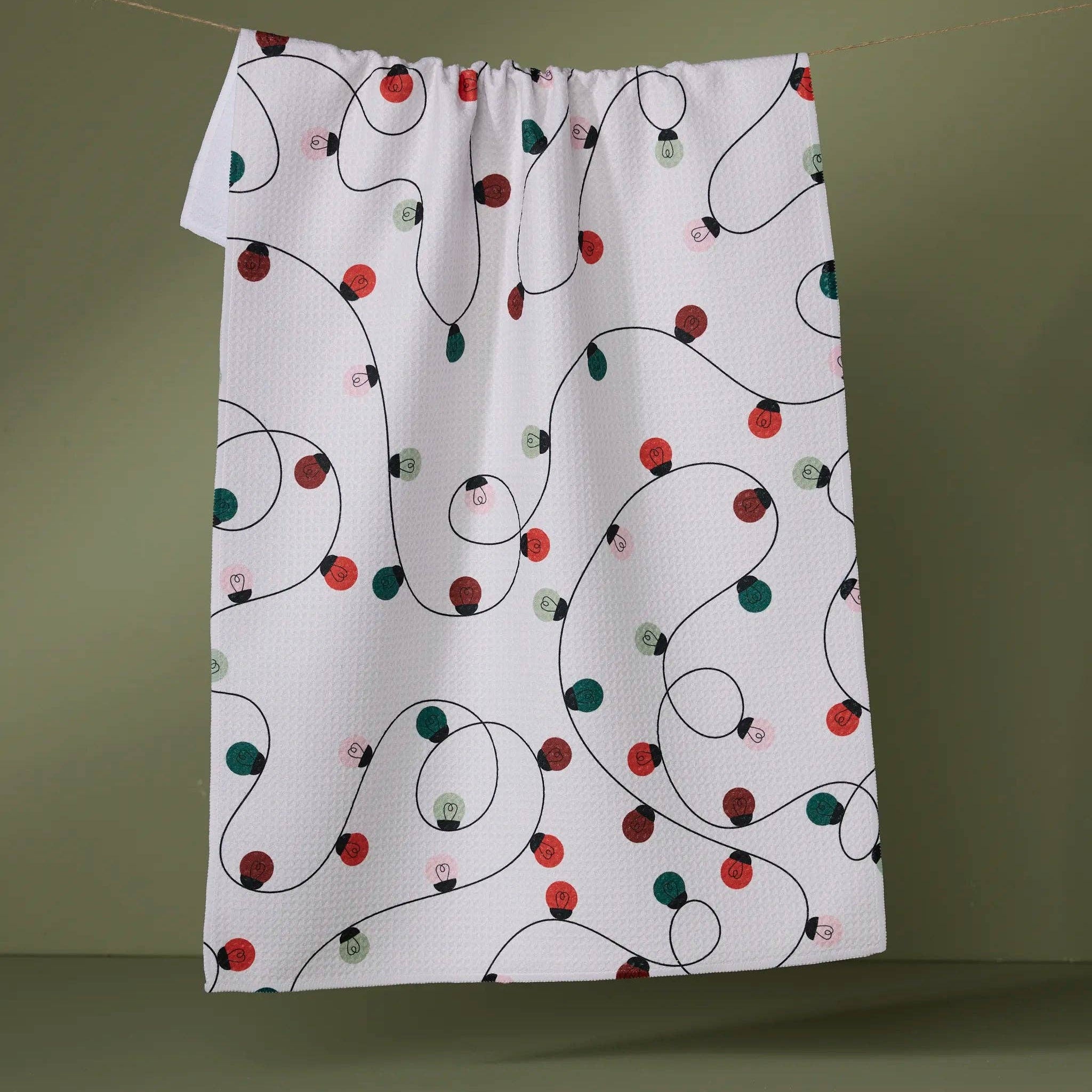 Holiday Lights Tea Towel