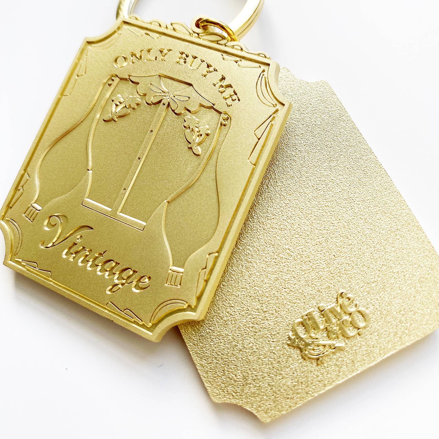 Only Buy Me Vintage Keychain