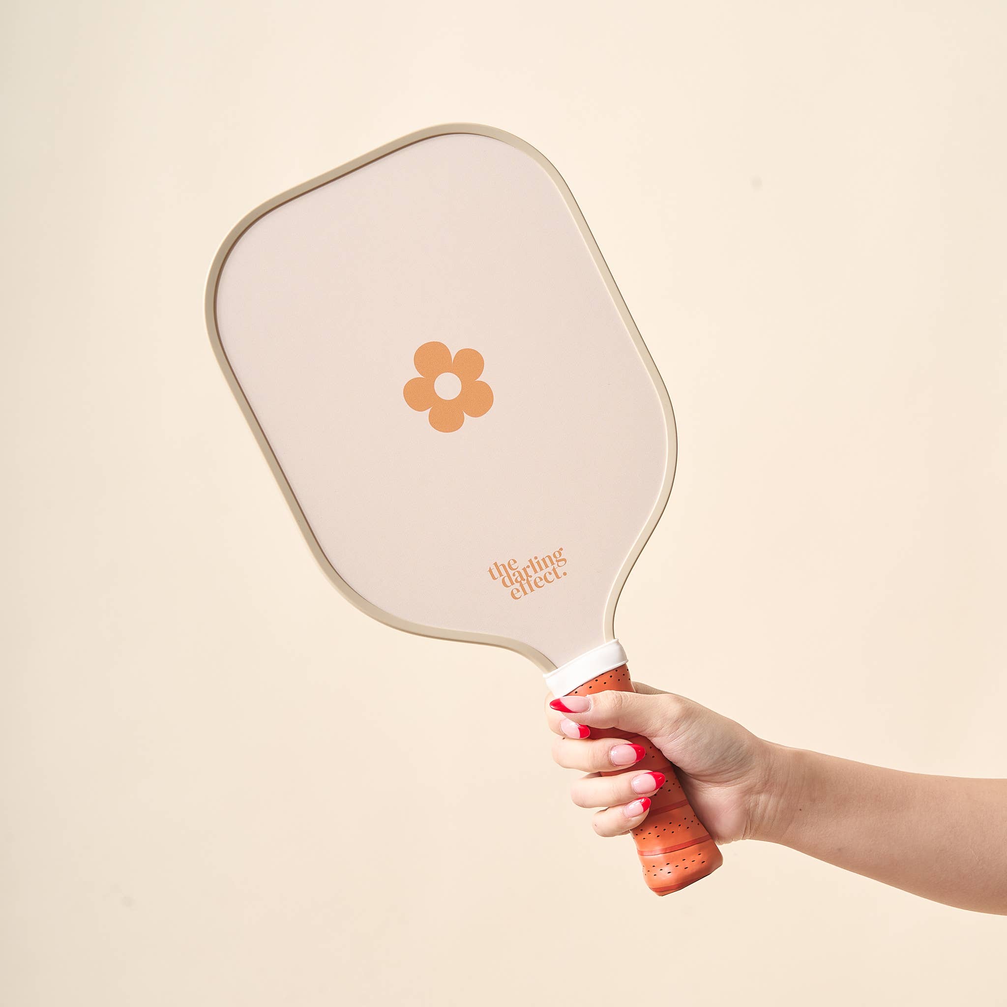 Pickleball Paddle - Brown Flower Check