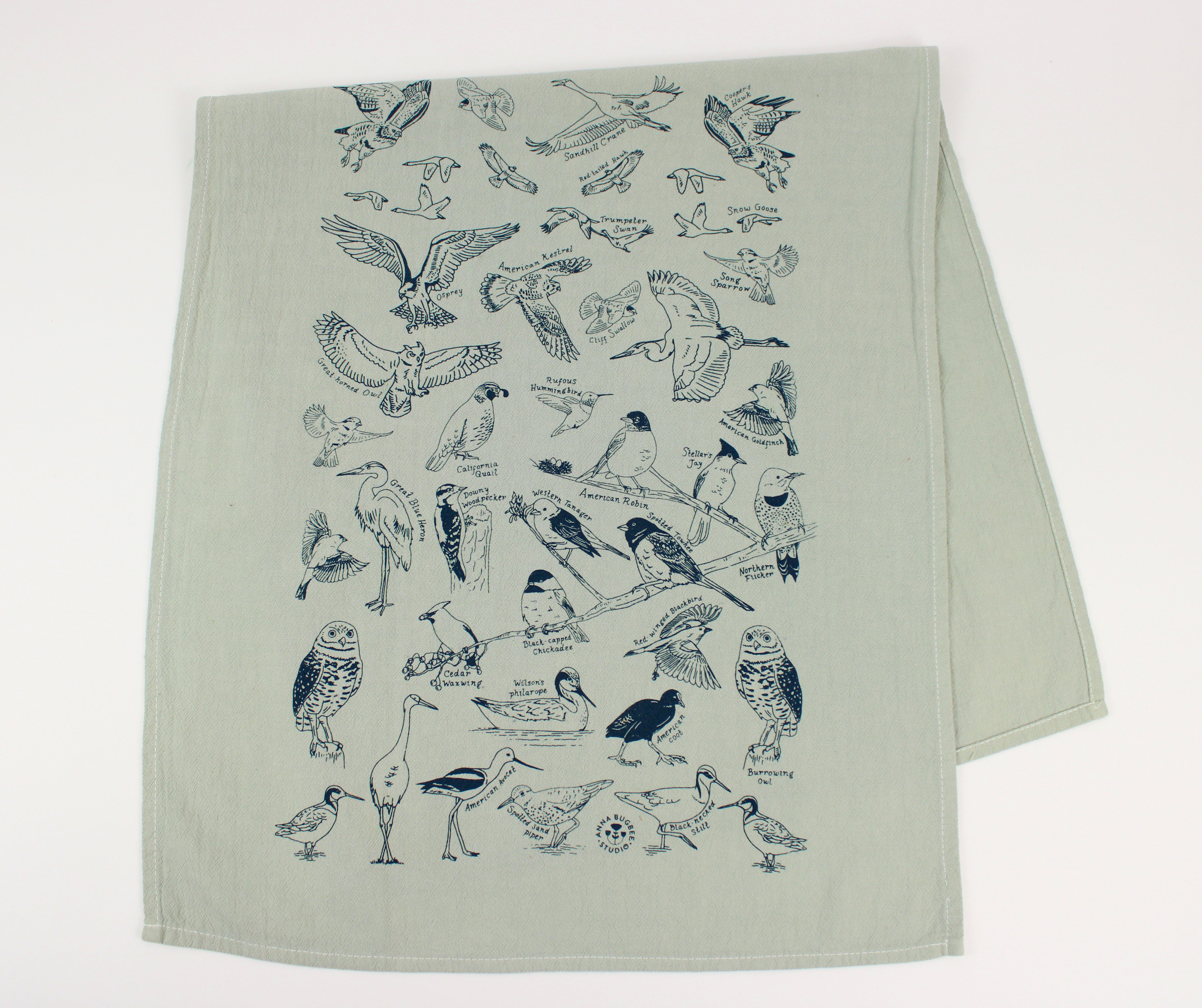 Birds Of Utah Tea Towel
