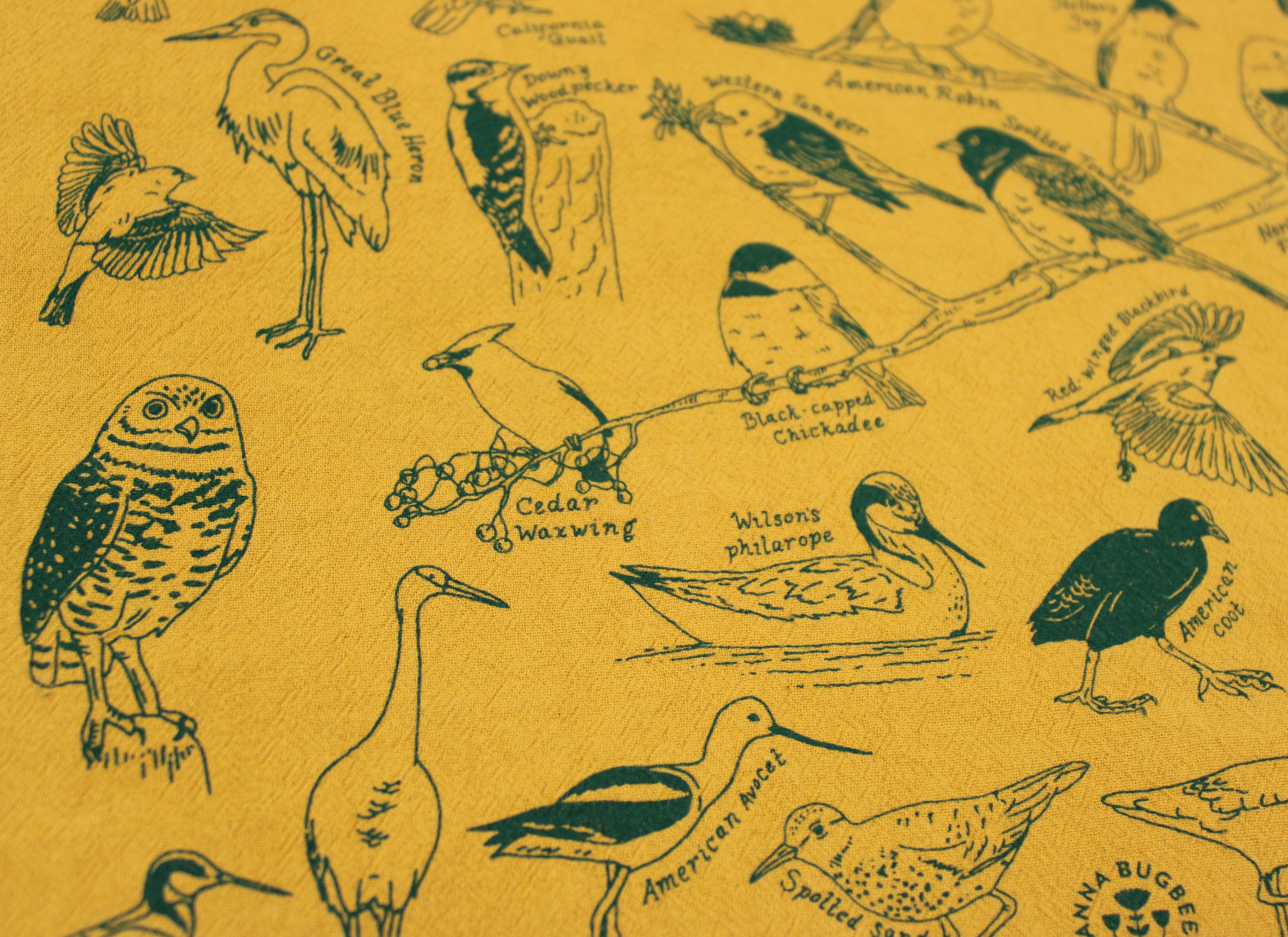 Birds Of Utah Tea Towel