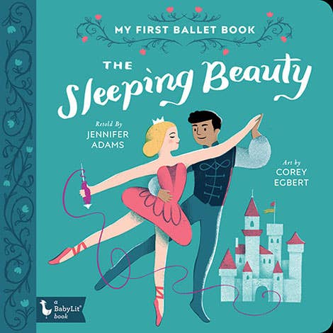 The Sleeping Beauty: My First Ballet Book retells the classic story and introduces little ones to the beautiful art of ballet. Jennifer Adams’ engaging text alongside adorable illustrations by Corey Egbert introduces little ones to The Sleeping Beauty story of kings, queens, fairies, and dancing. My First Ballet Books encourage babies to Be Creative, Be Active, and Be Brilliant through the classic art of ballet.