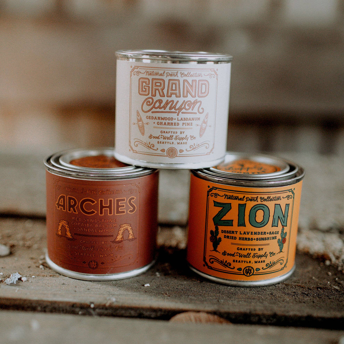 National Parks of the American Desert Mini Candle Gift Set