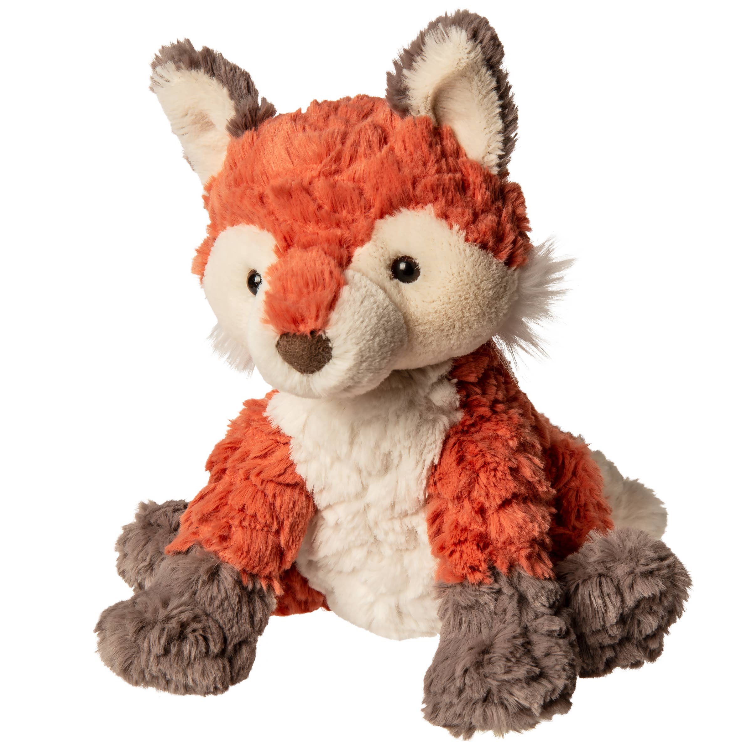 Putty Fox features super soft etched fabric, and measures 8-inches. With lovely, warm colors and the sweetest smiles, Putty toys make oh -so -soft companions. A dab of Putty is enough to brighten every day. Kids love the softness and the elegant, classic designs have staying power. Weighted bums and feet add to floppiness.
Care for by washing in cold water on gentle cycle, air dry; soft toy made to strict quality standards to meet or exceed US Safety requirements.