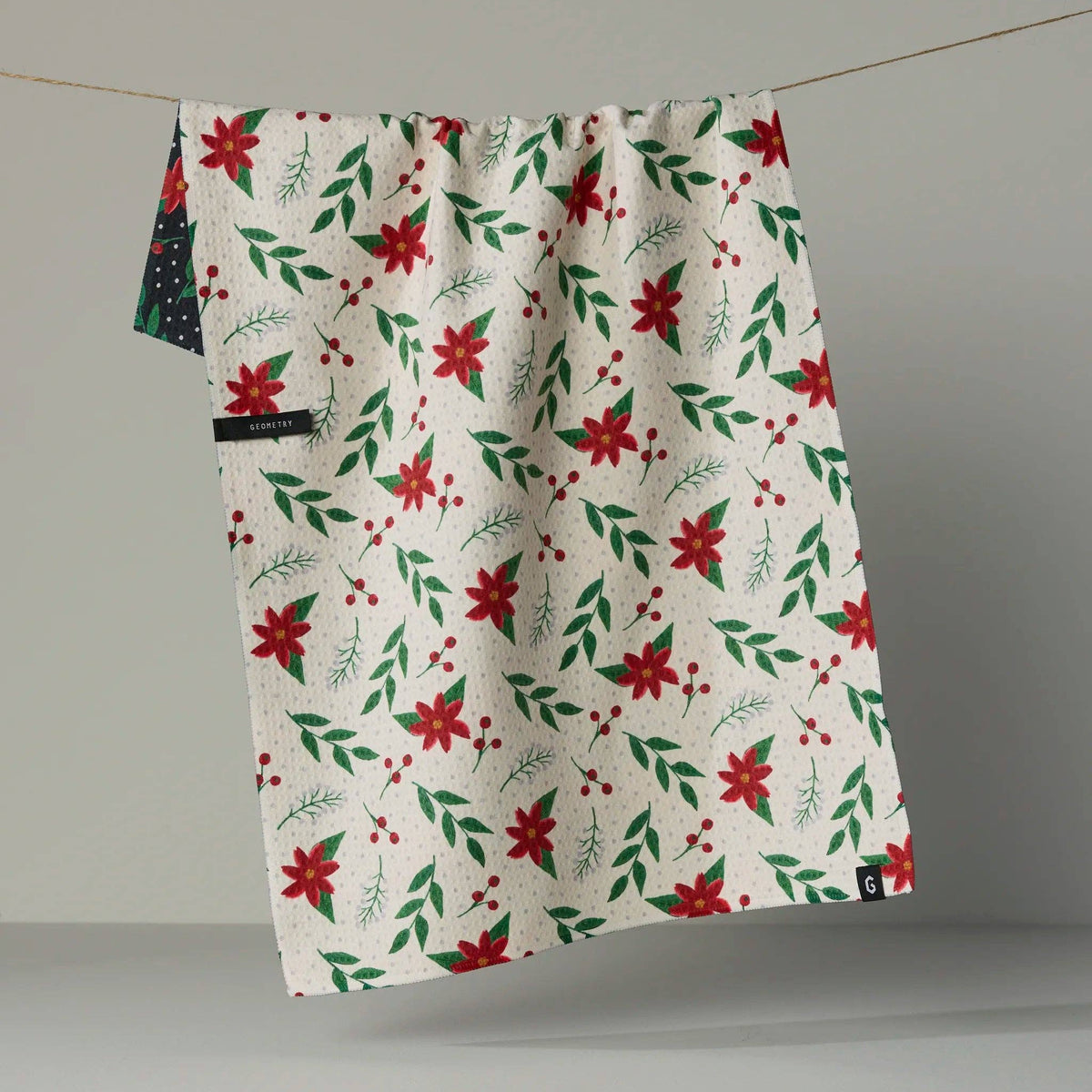 Winter Bloom Luxe Kitchen Towel
