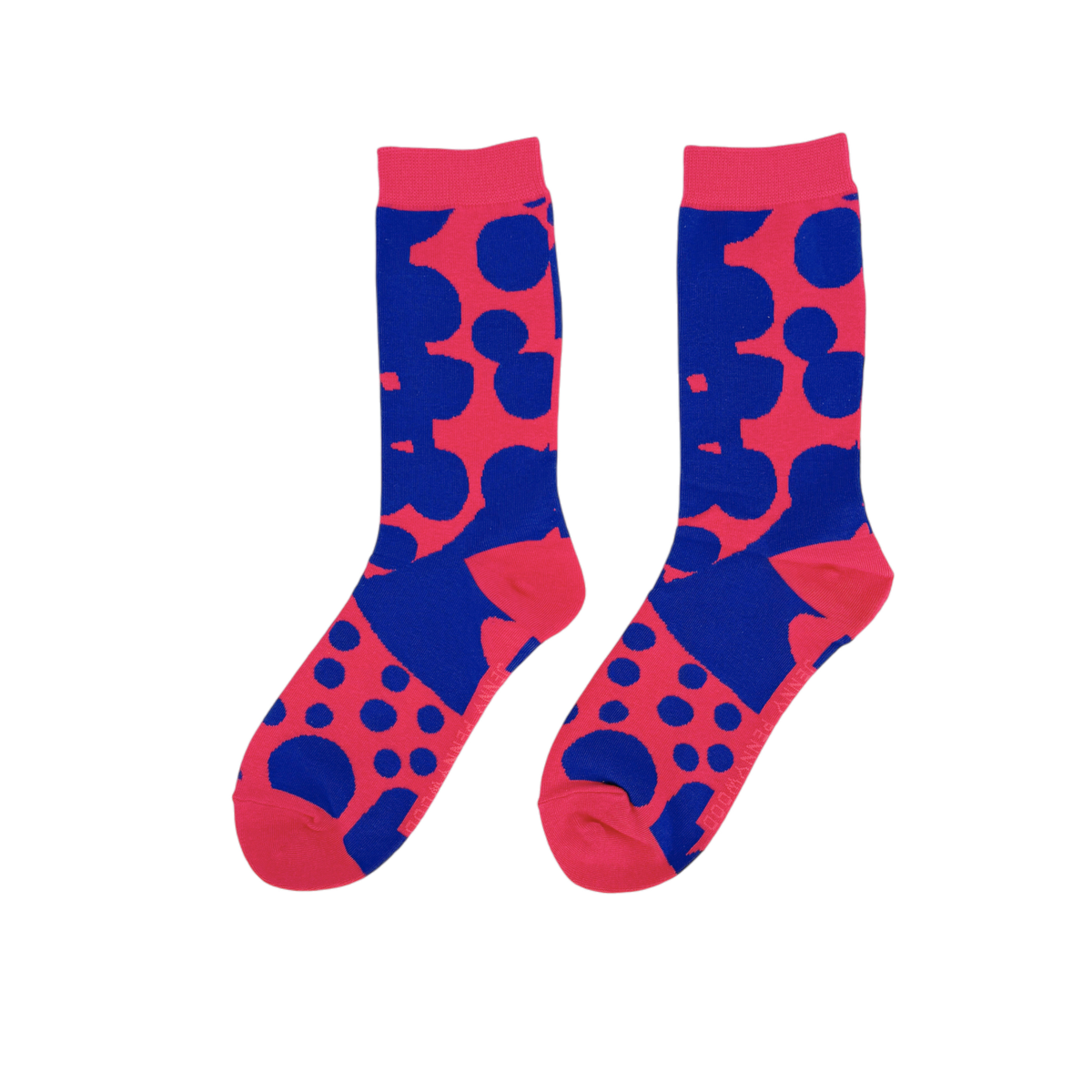 Crew Socks - Dottie in Blue Raspberry