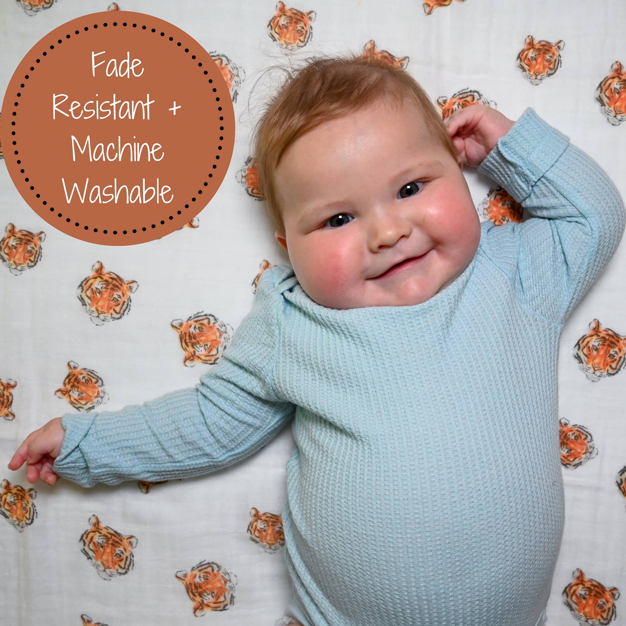 You're Roar-some Baby Muslin Swaddle Blanket