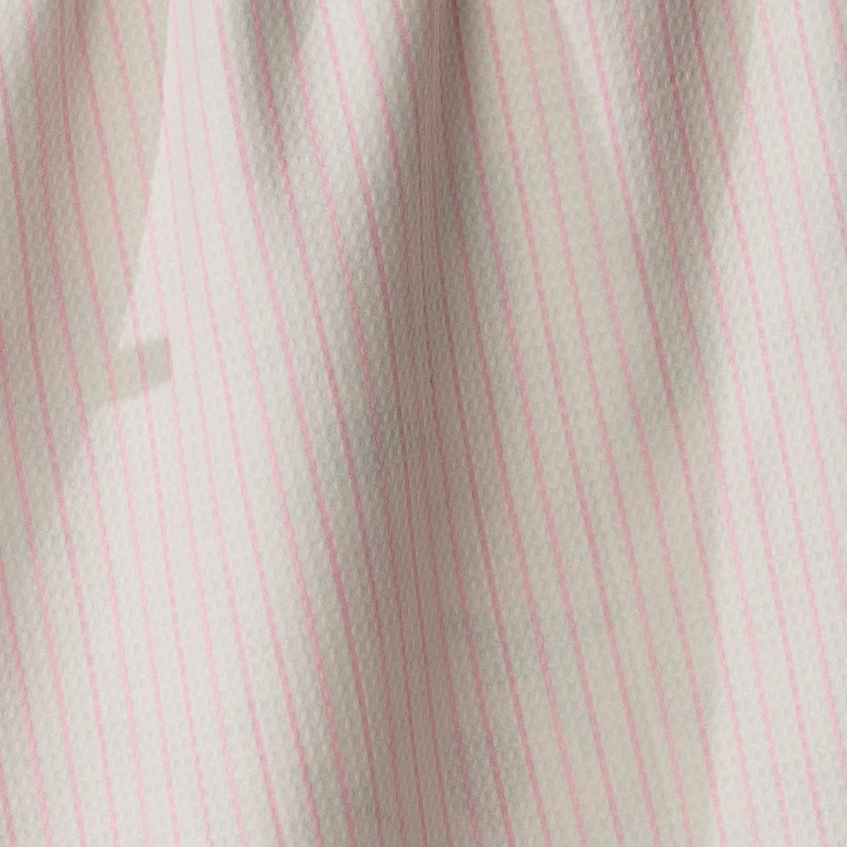 Pink Tidings Luxe Kitchen Towel - pink & white striped side