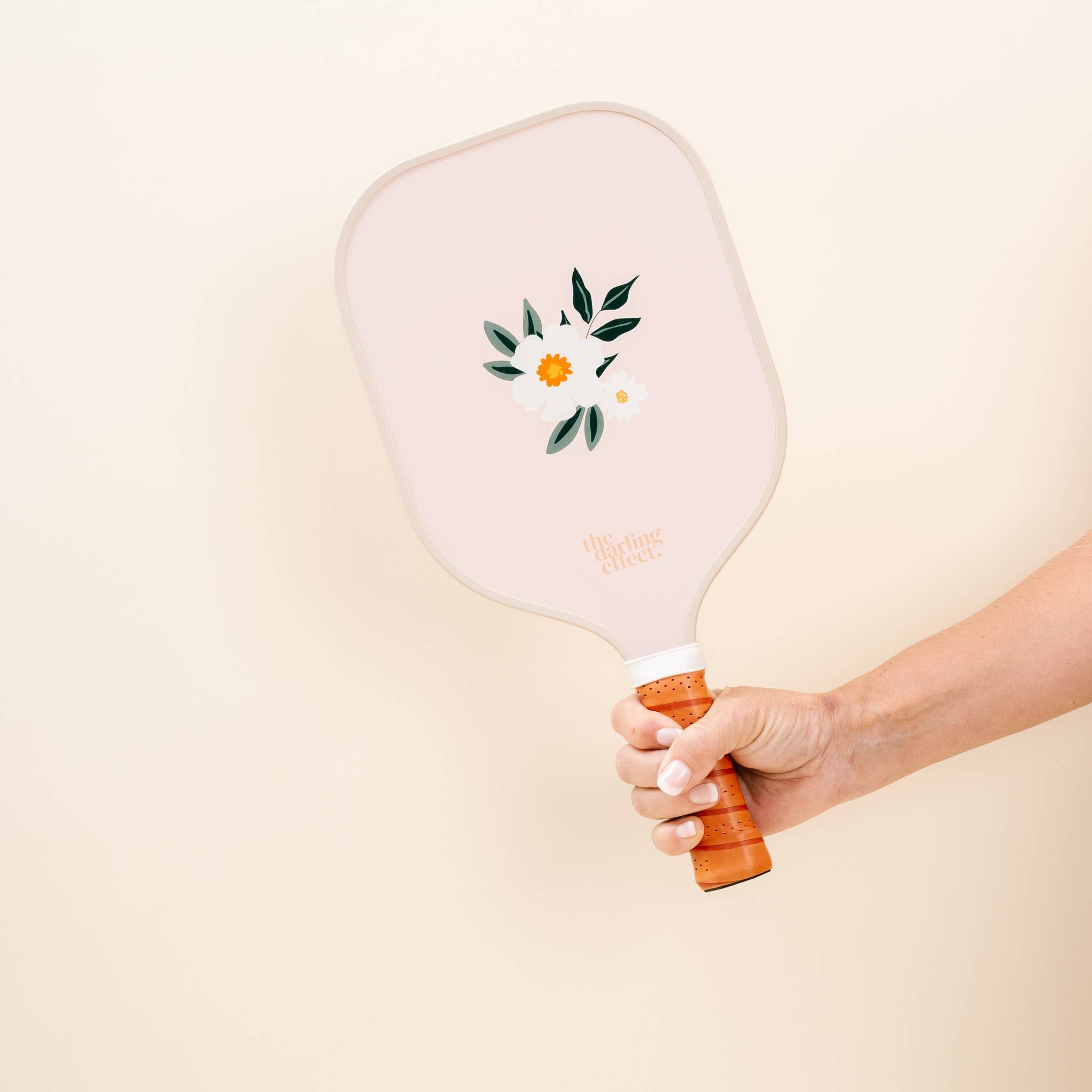 Pickleball Paddle - Pink Flower Talk