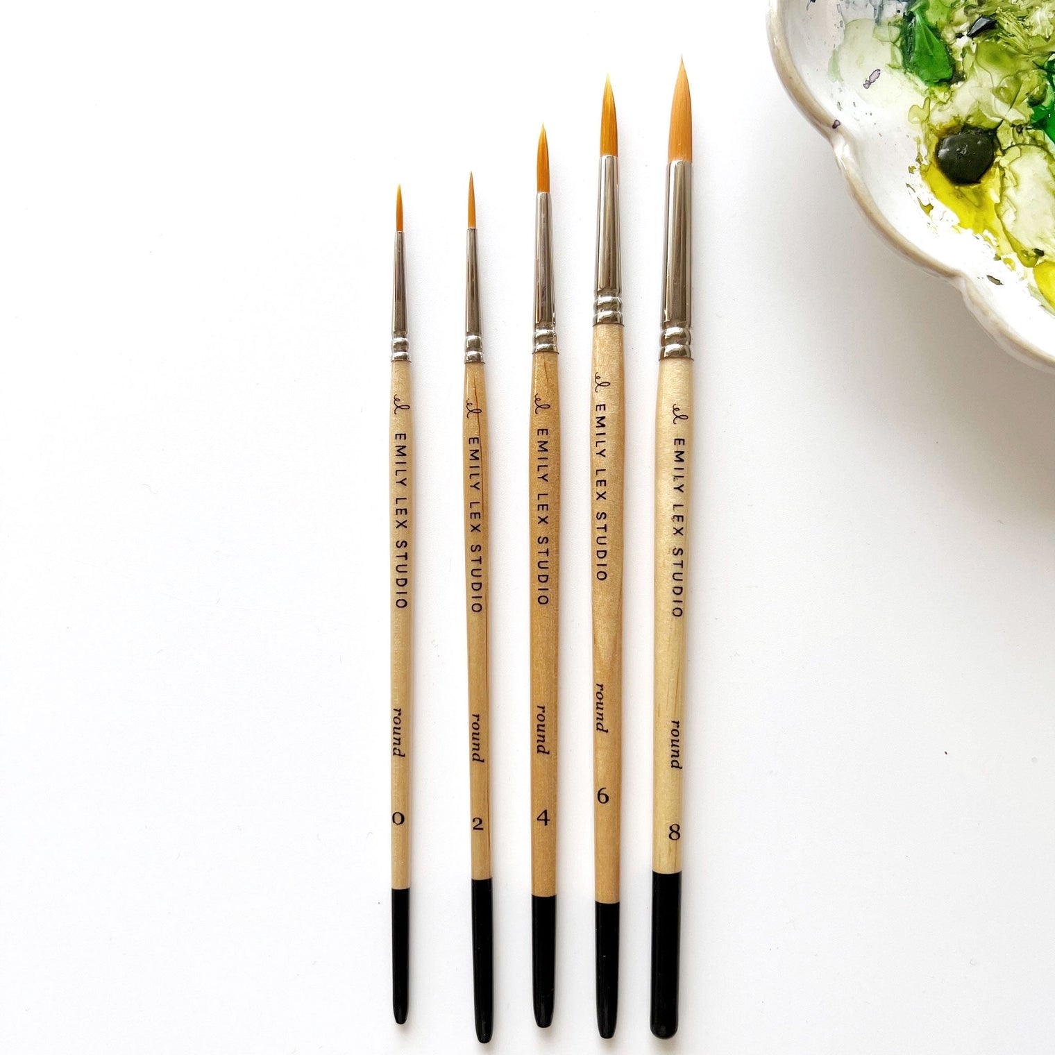 Watercolor Paintbrush - Size 0- 8