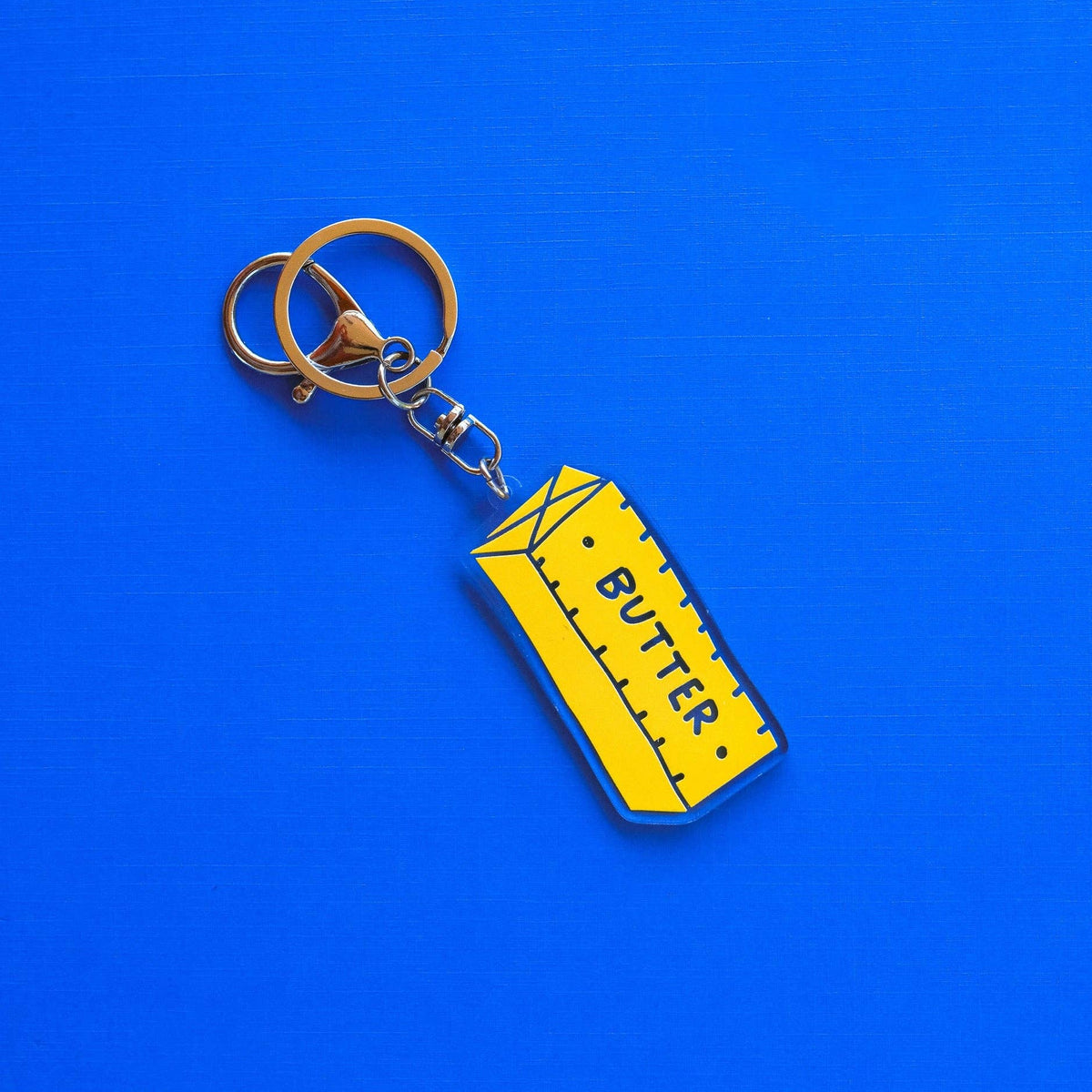 Butter Recycled Acrylic Keychain / Bag Charm