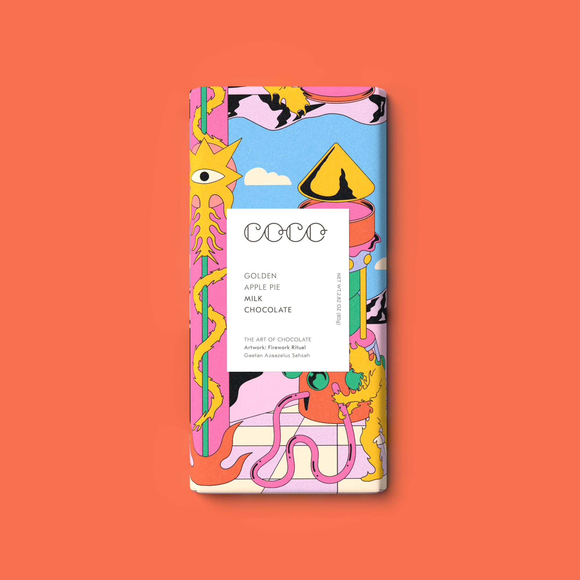 Golden Apple Pie Milk Chocolate Bar