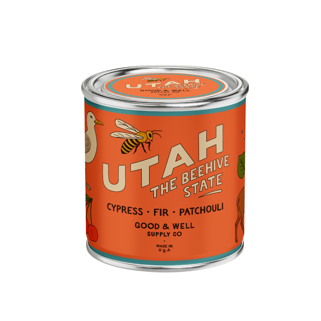 Utah State Soy Candle - 1/2 Pint