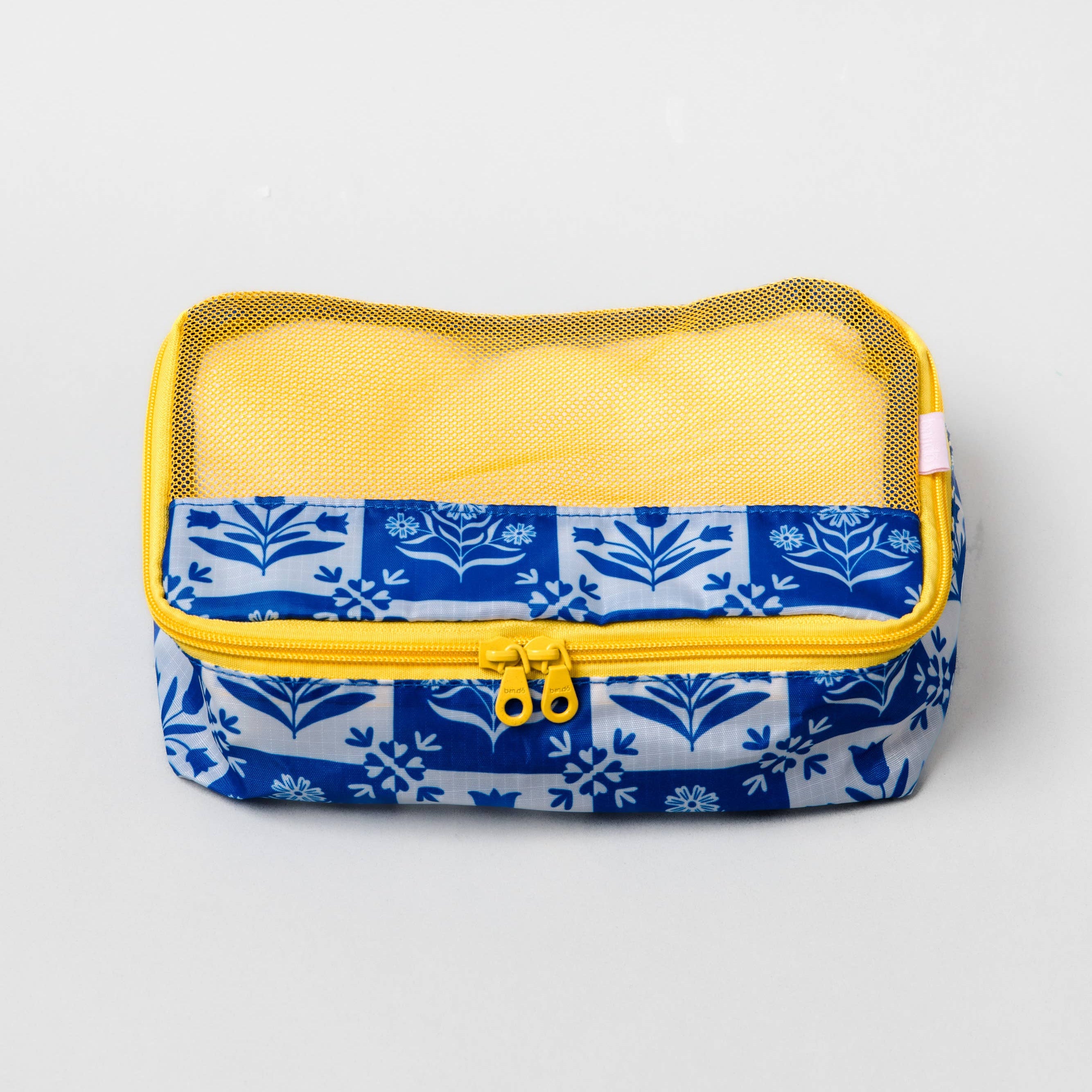 Packing Cube Set - Blue Scandinavian Floral