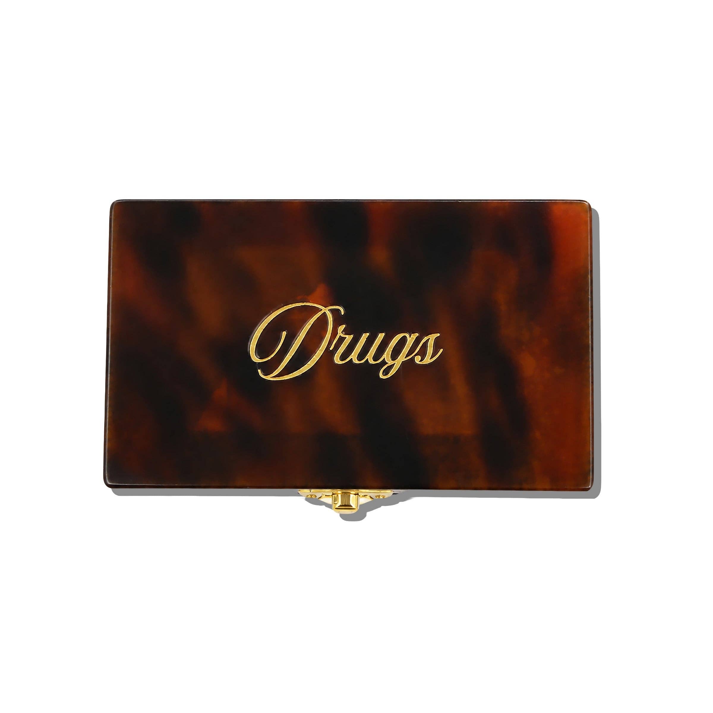 Hand-painted Drugs Daily Ritual Pill Case - Tortoise
