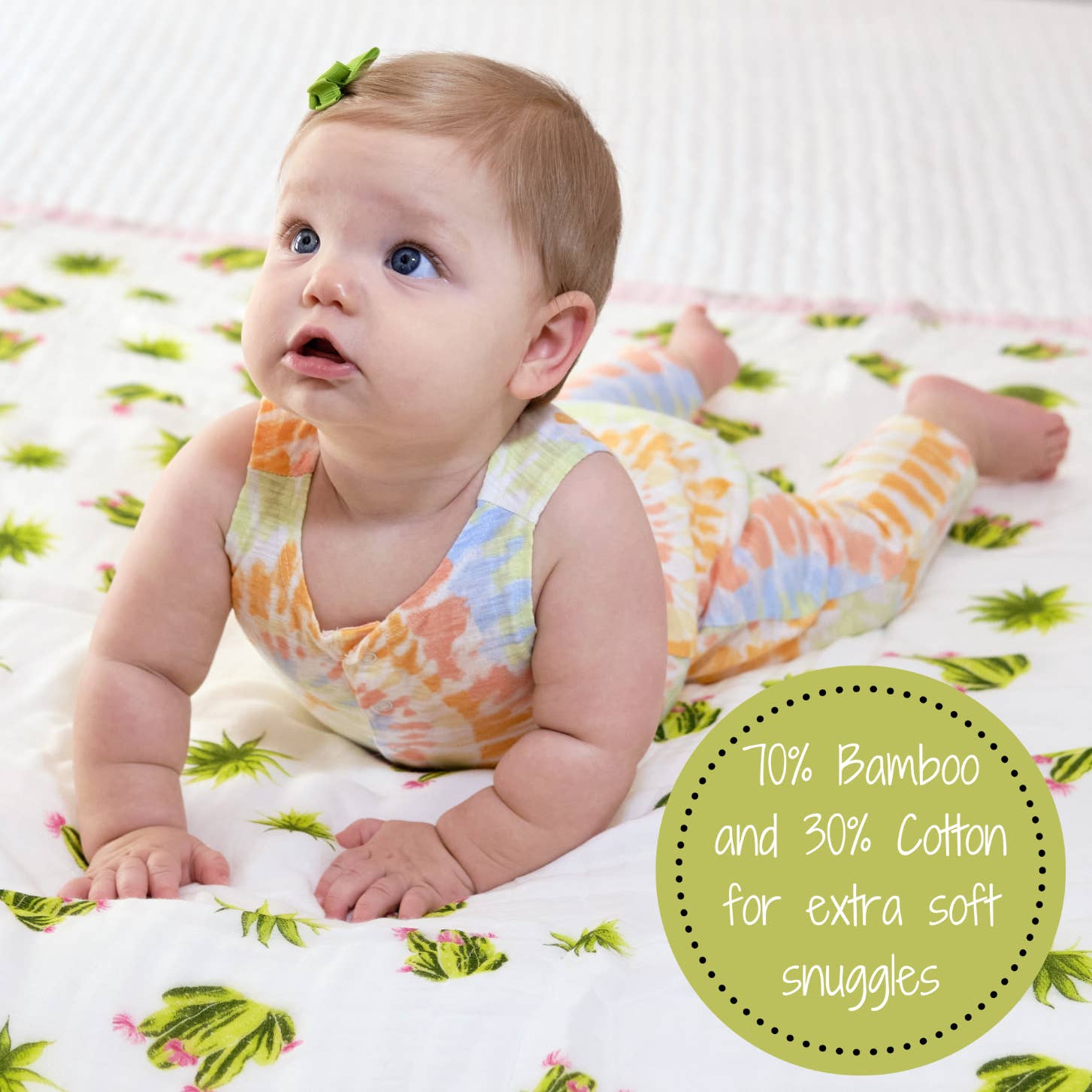 Stuck On You - Bamboo Succulent Baby Toddler Blanket