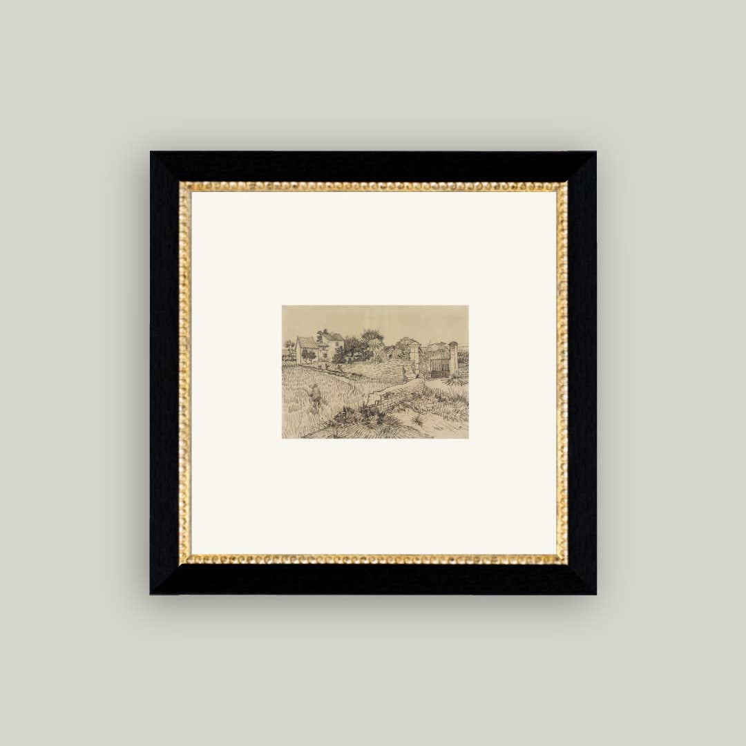 Tuscan Village Framed Antique Art