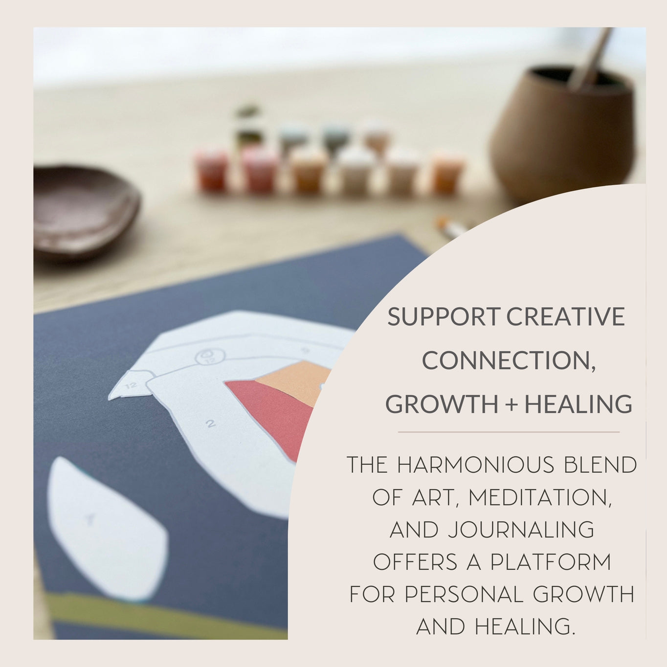 Walk in Nature Bouquet Meditative Art Paint by Numbers: Embrace your creativity Whether you paint alone as a therapeutic form of self care, or you paint in a group, our meditative art kits will help you tap into your inner creative, quiet the mind and and find deep relaxation.