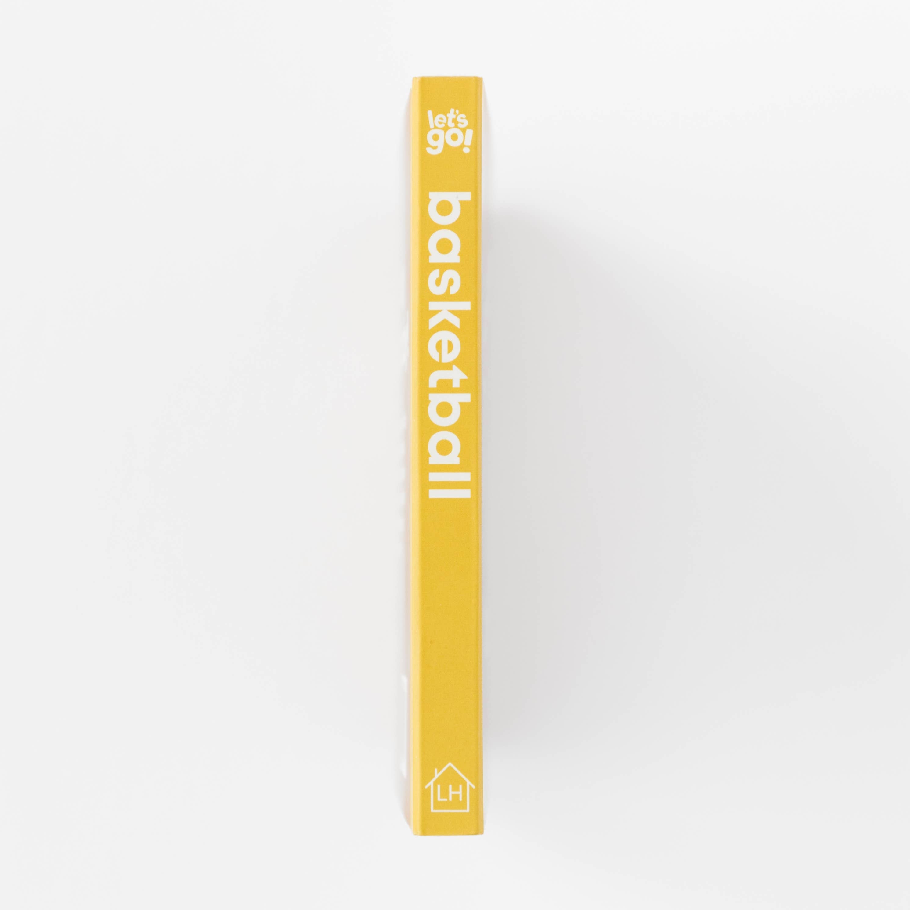 Yellow box with 'basketball' text on a white background