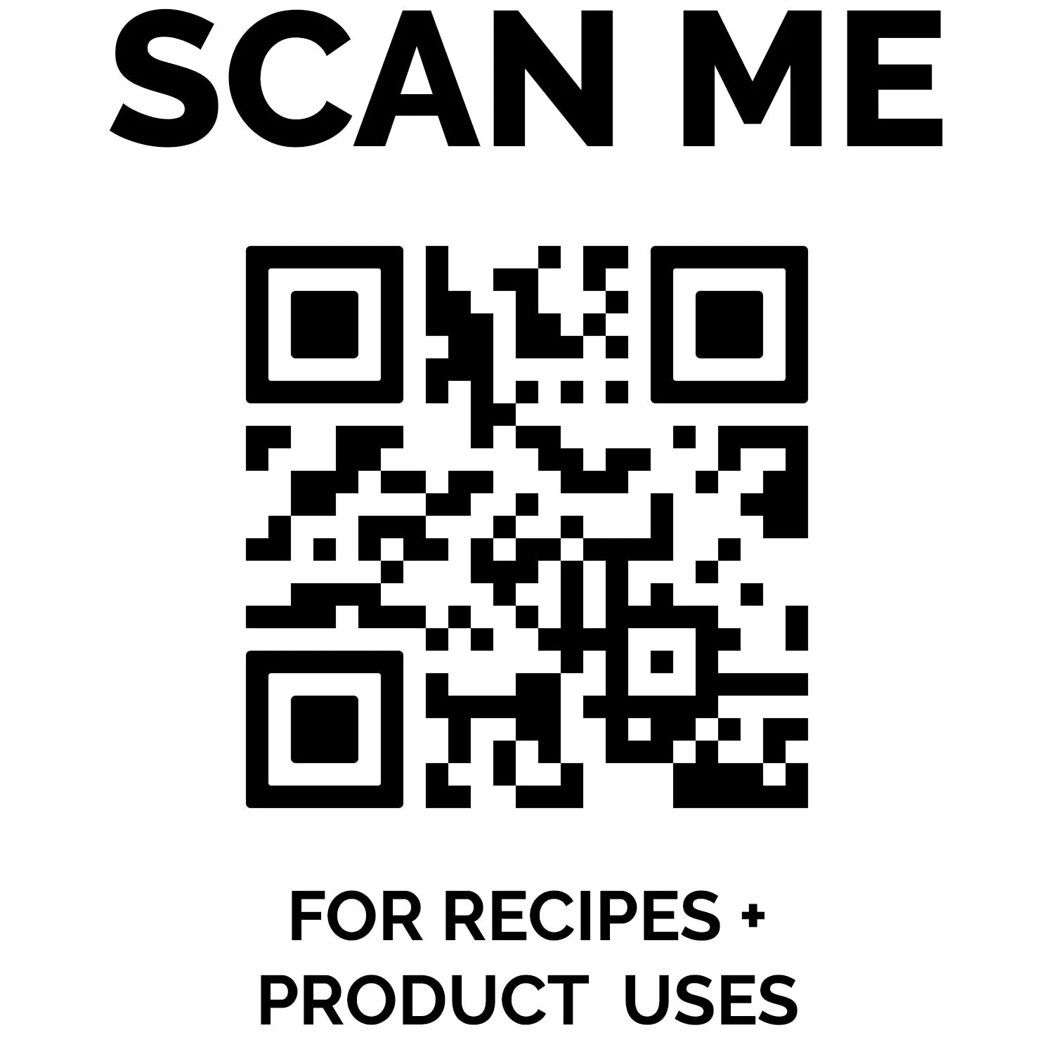 QR CODE for recipes