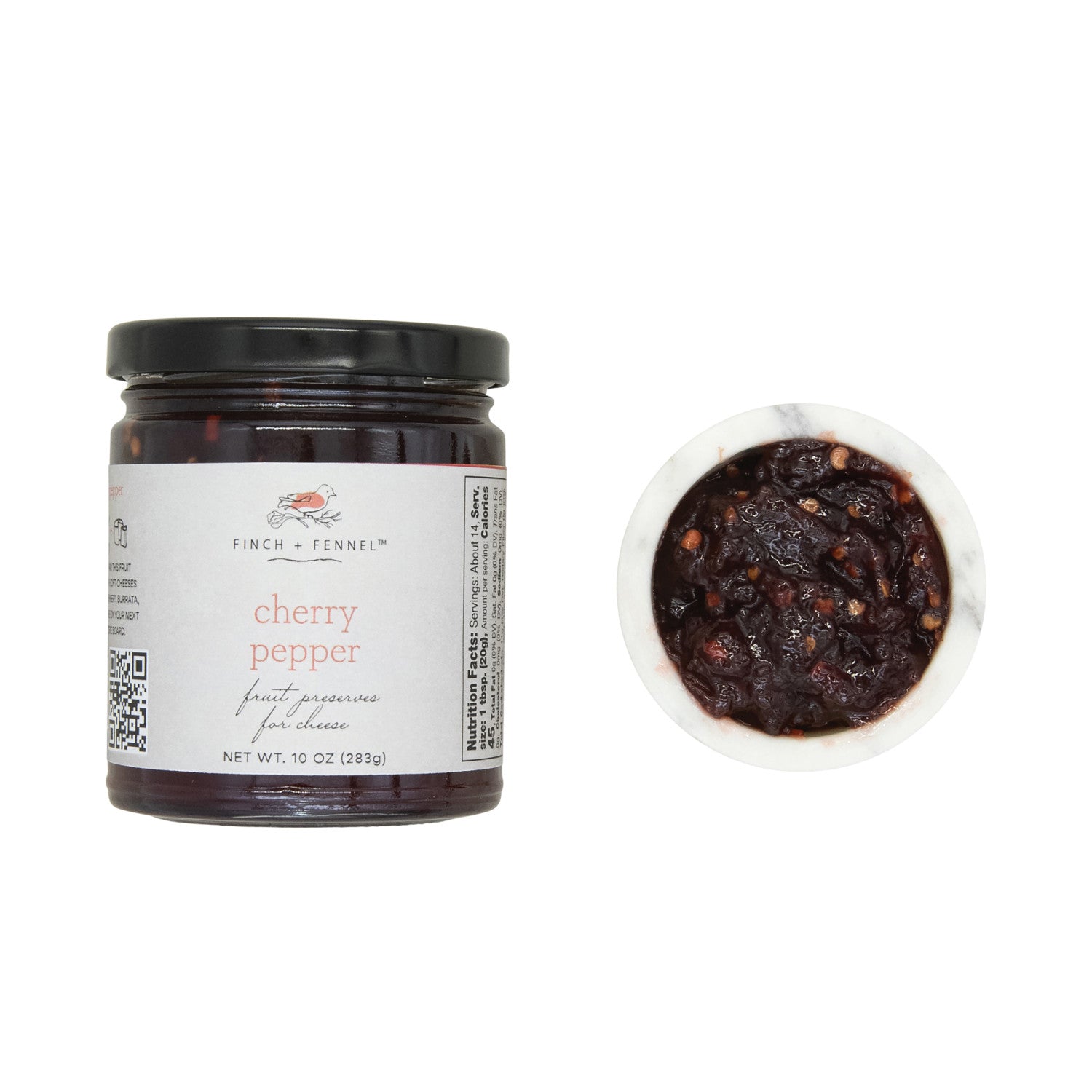 A perfect balance of sweet cherries and a hint of spicy pepper makes this preserve an ideal accompaniment for any cheese board. Its complex flavor profile enhances soft and hard cheeses alike, creating a delightful contrast that elevates your tasting experience.