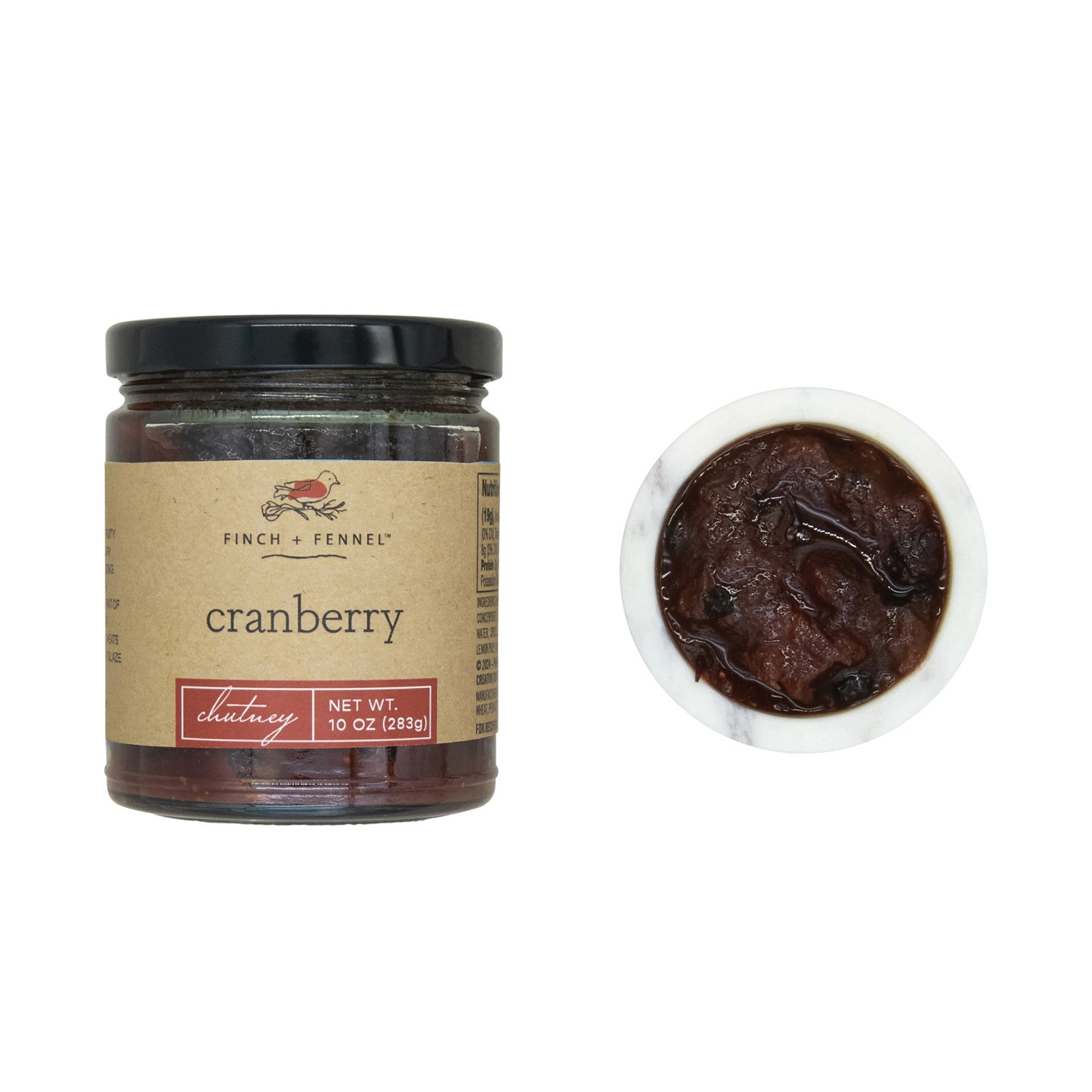 A festive and flavorful chutney featuring tart cranberries balanced with sweet spices, perfect as an accompaniment to roasted poultry, pork, or as an elevated spread on cheese boards and sandwiches. This 10 oz jar is a delightful addition to holiday meals or everyday gourmet cooking.