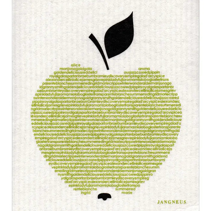 Green Big Apple Swedish Dishcloth