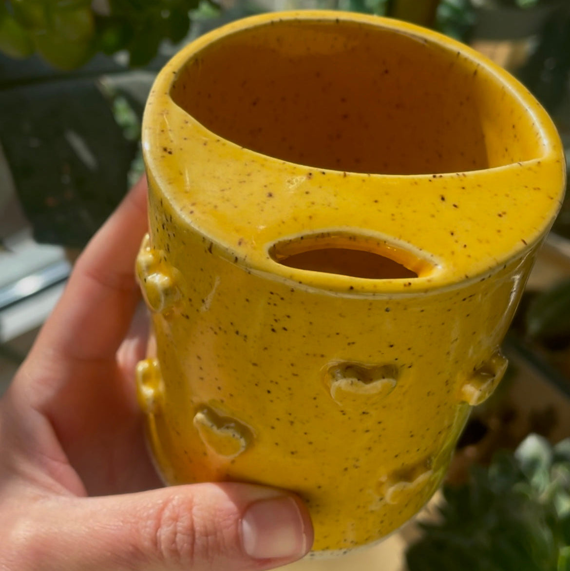 Handmade Heart Mug - No Handle