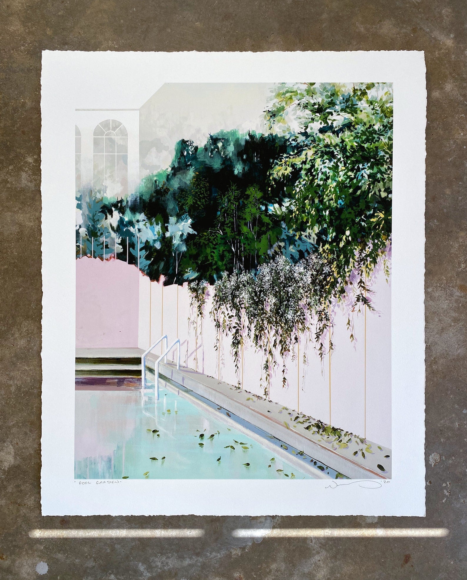 Pool Garden Print