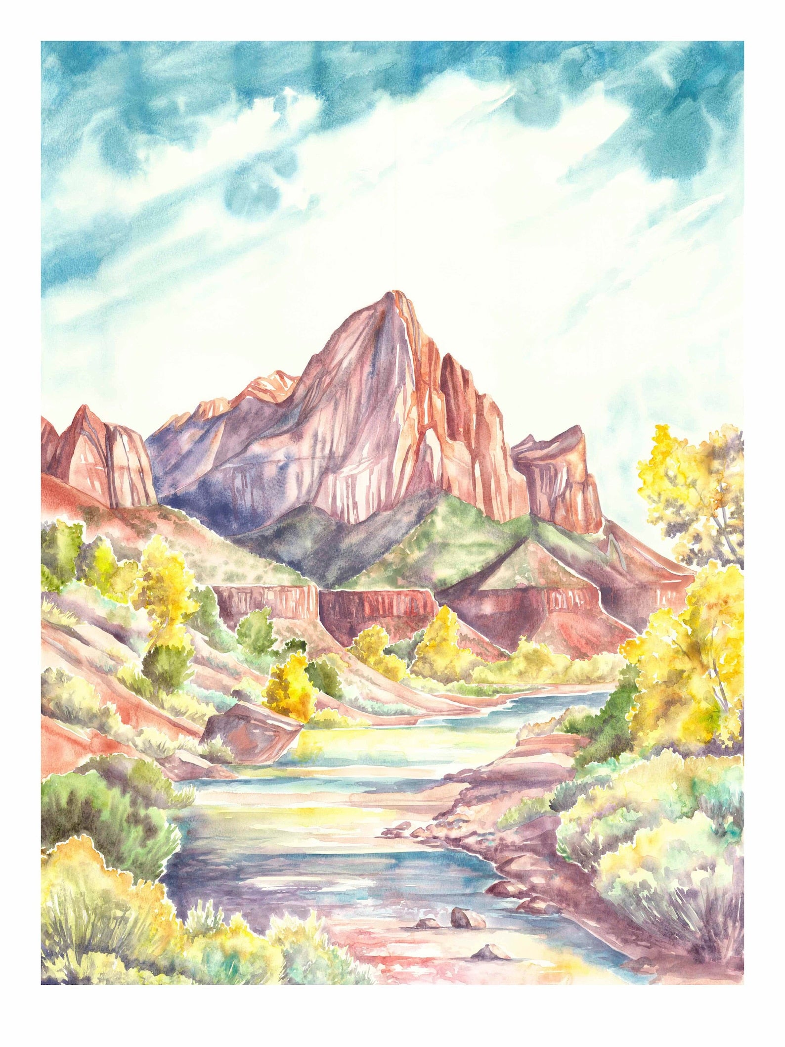 Zion Autumn Print