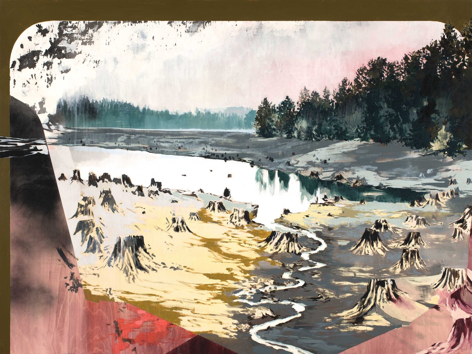 Course Of The Valley ll Print