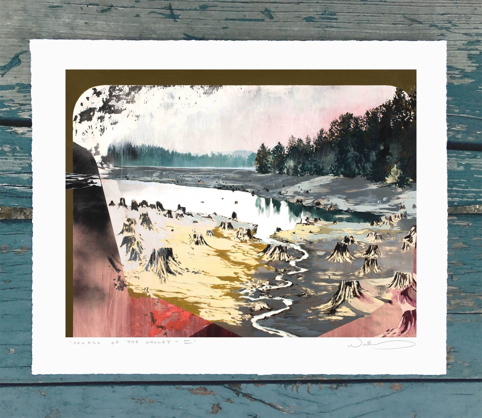 Course Of The Valley ll Print