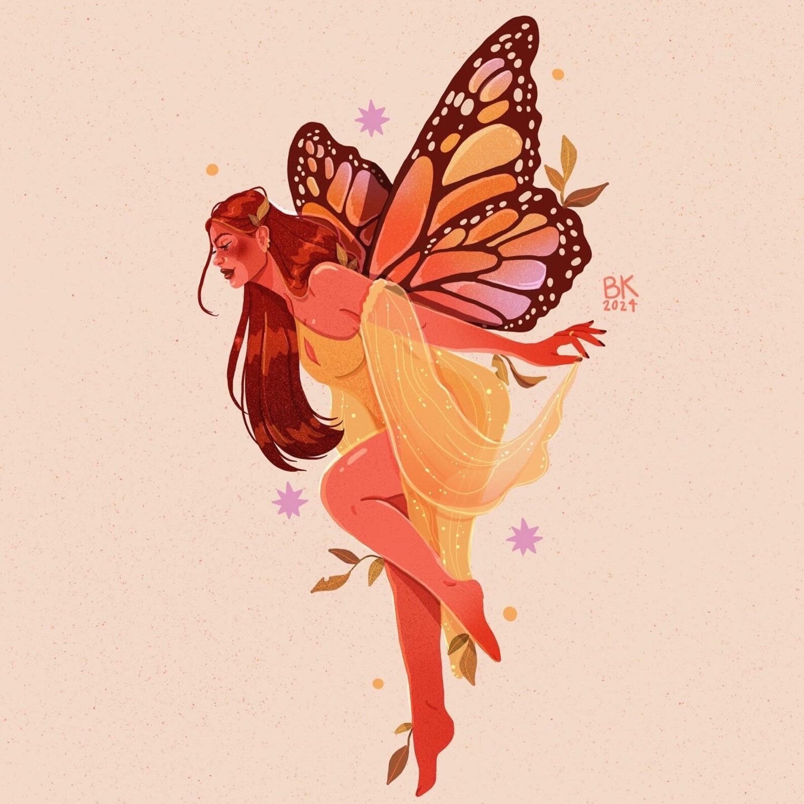 Monarch Fairy Print Monarch Fairy Print