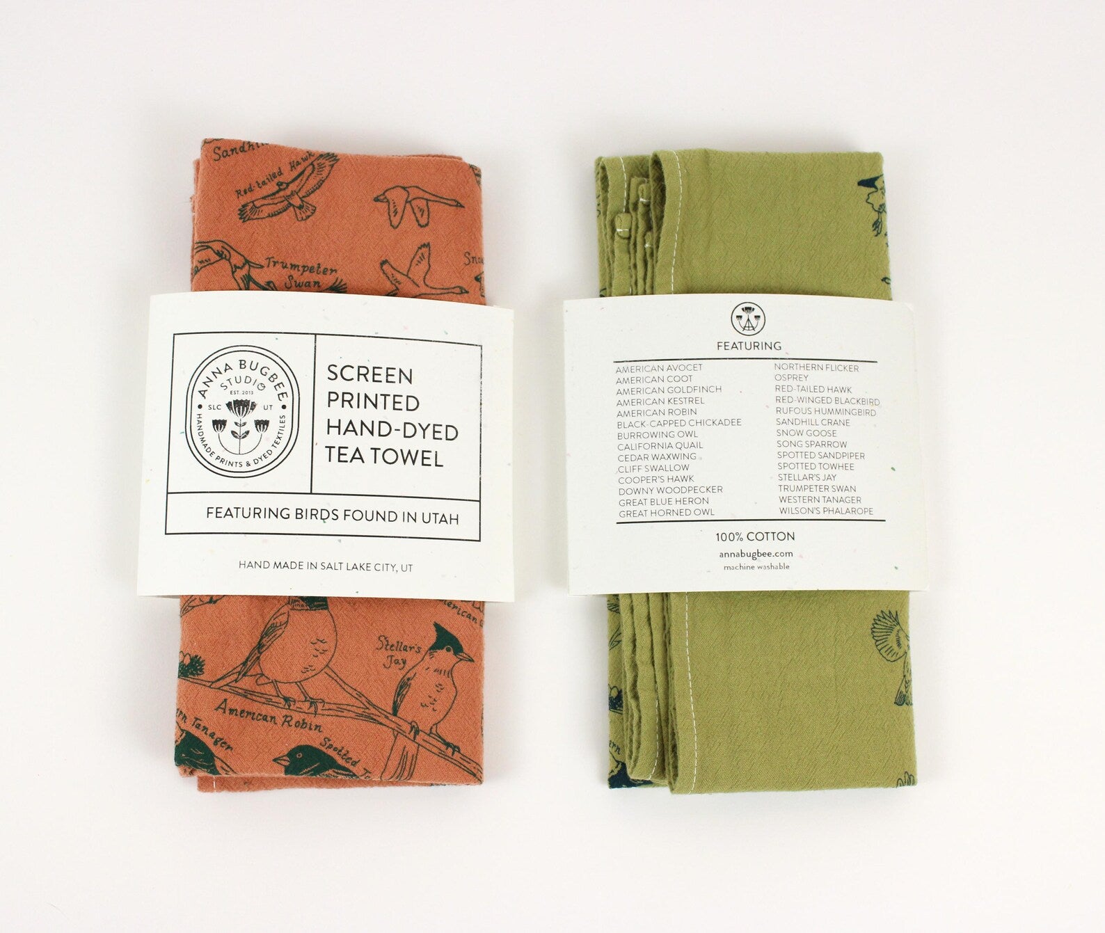 Birds Of Utah Tea Towel