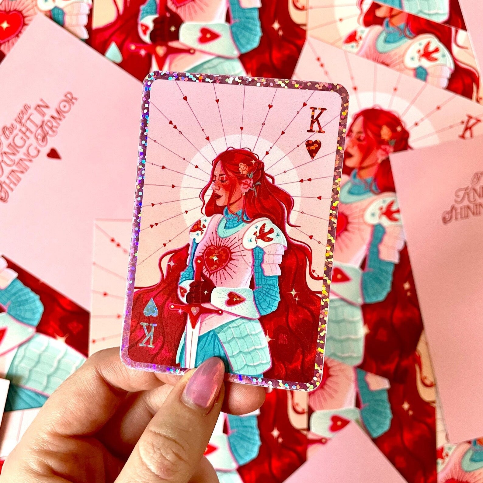 Knight of Hearts Sticker