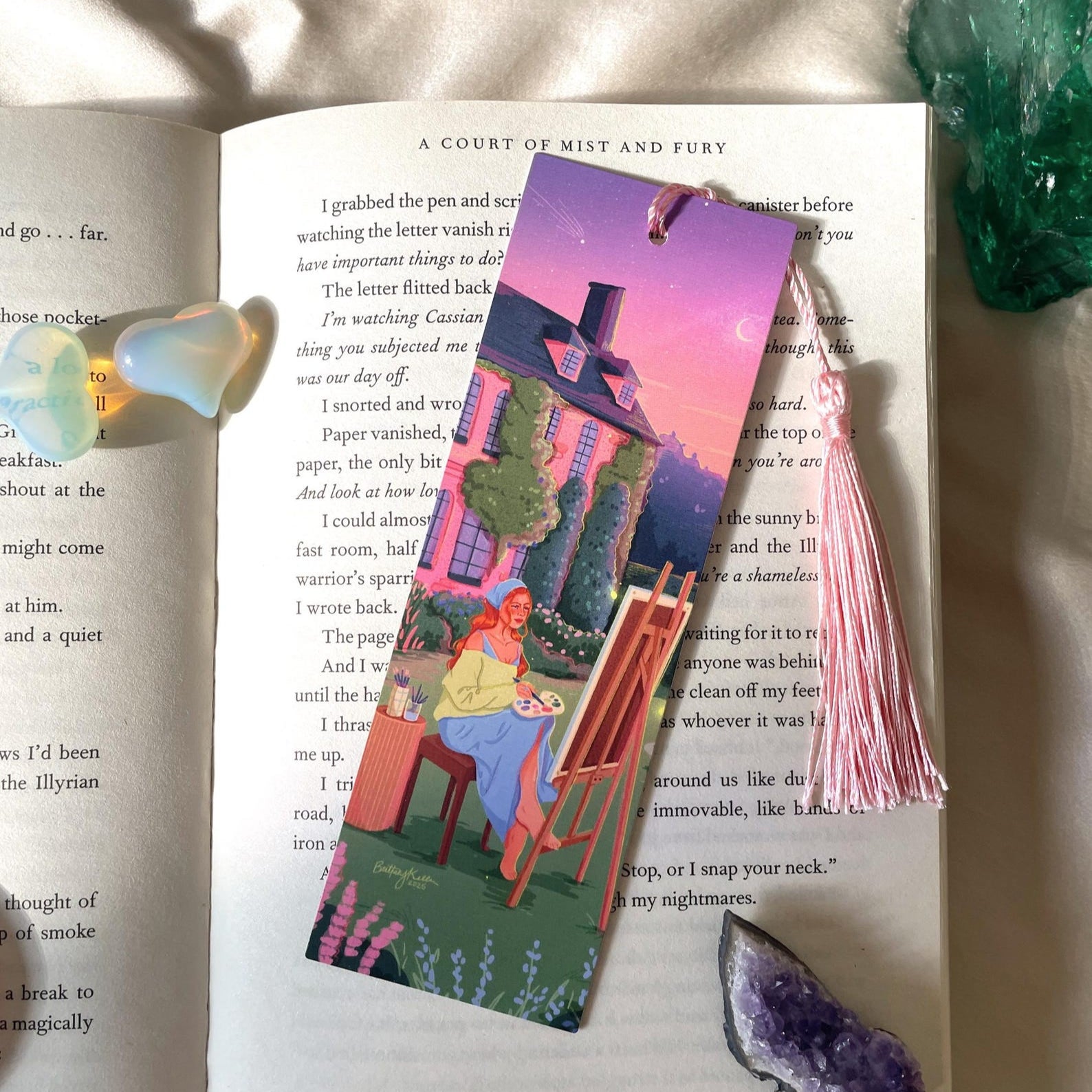 Painting in a Garden Bookmark