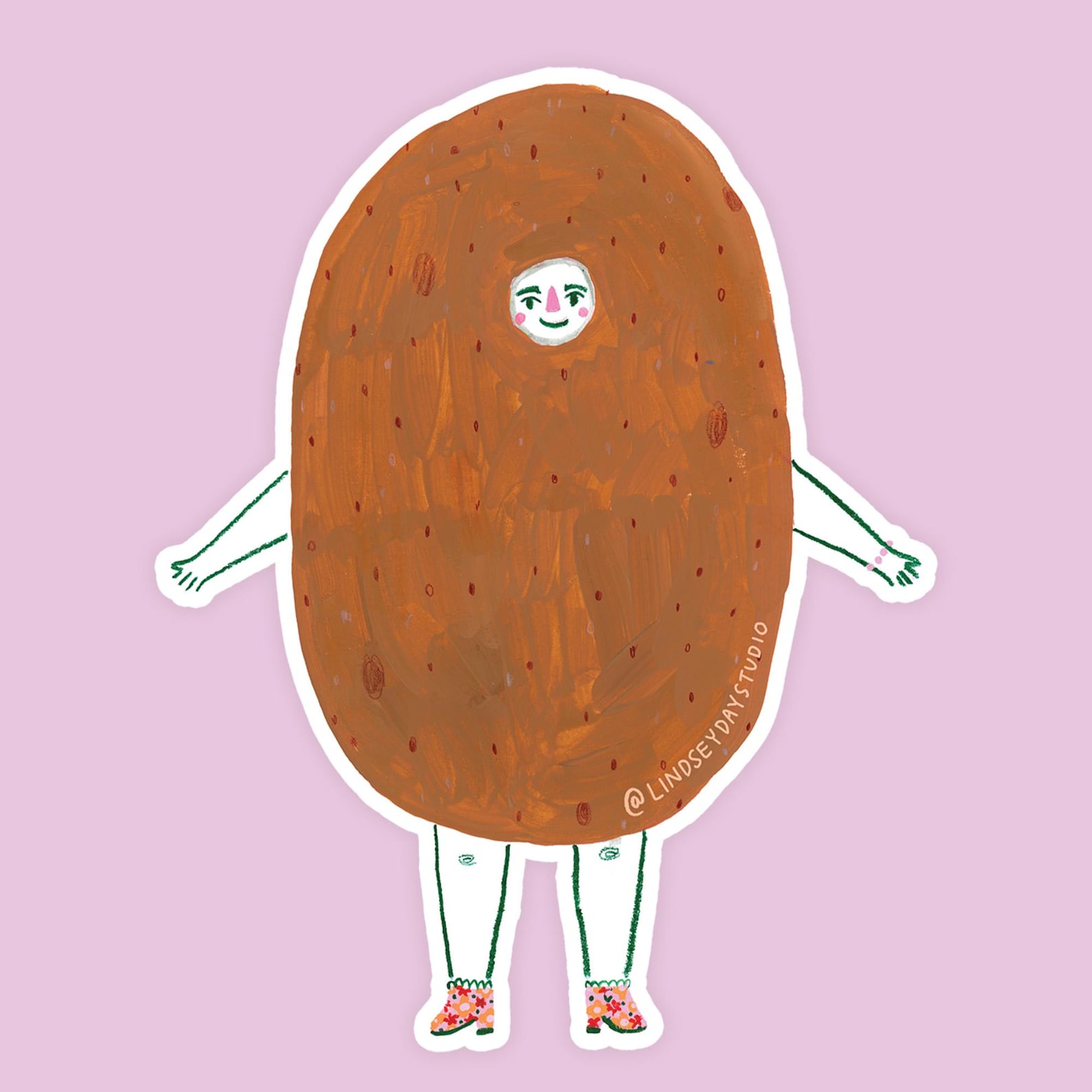 Potato Friend Sticker