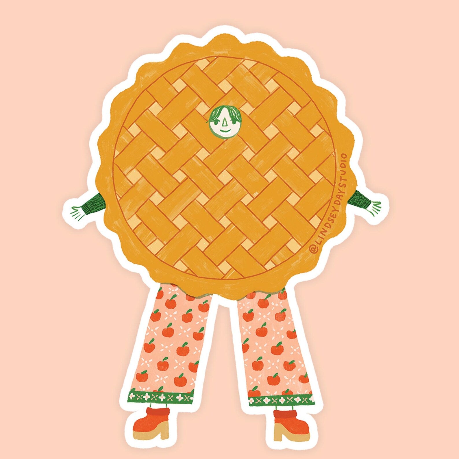 Apple Pie Friend Sticker