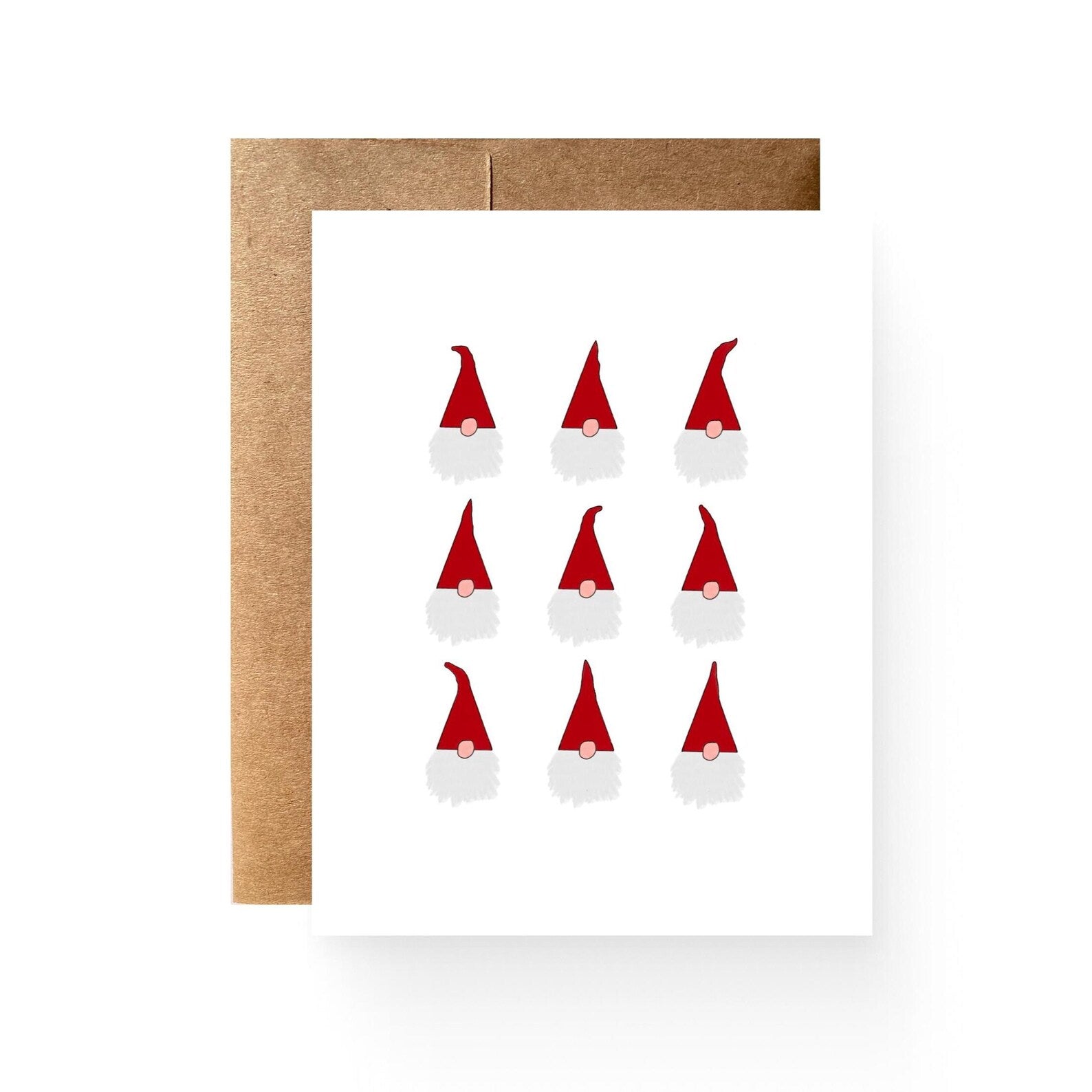 Santa Gnome Hats Card