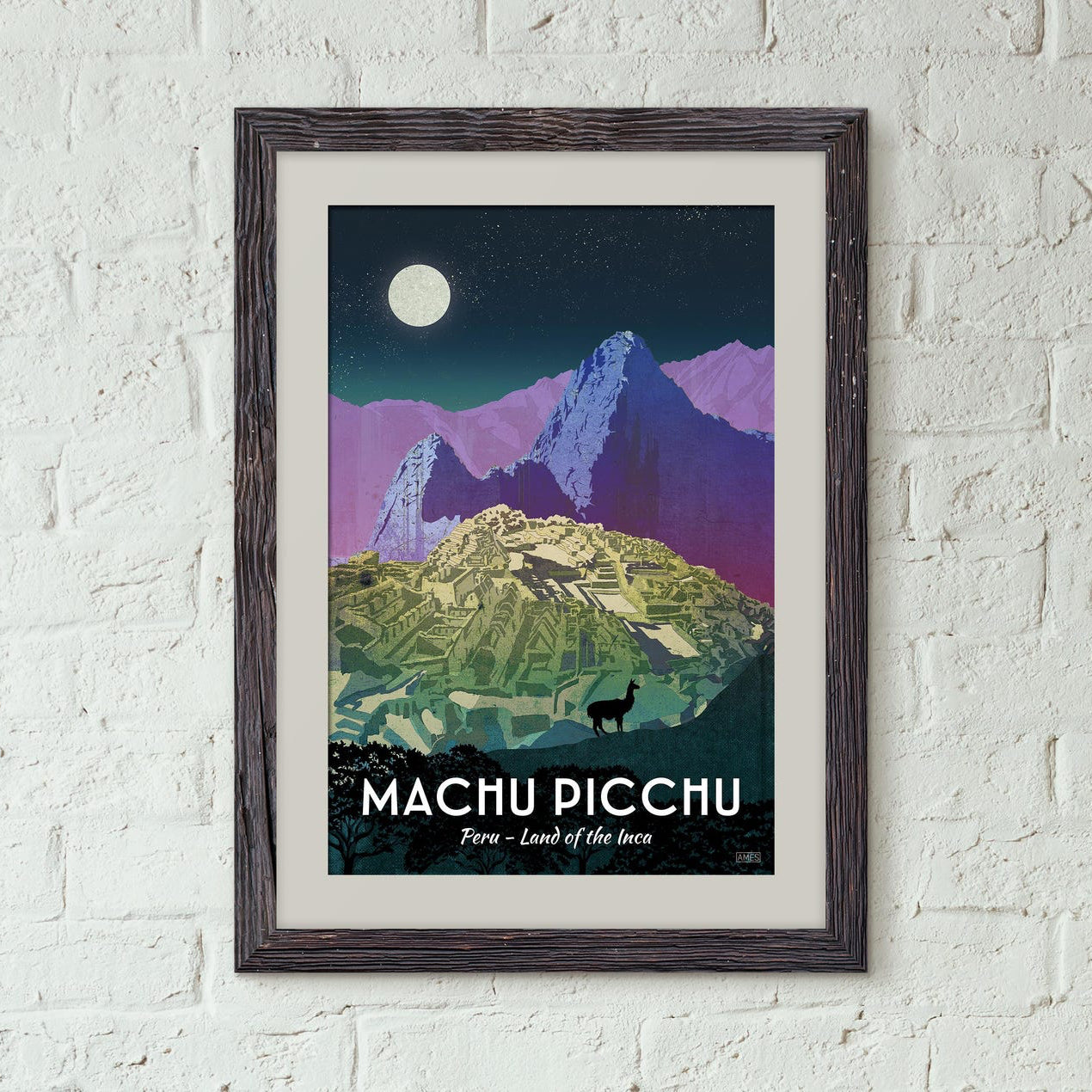 Machu Picchu Travel Poster