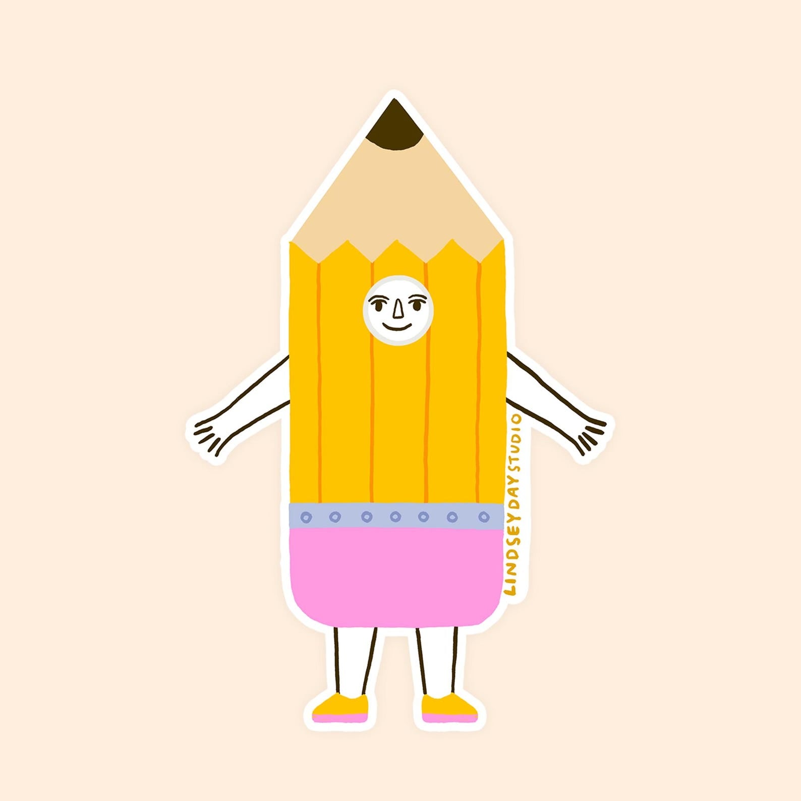 Pencil Friend Sticker